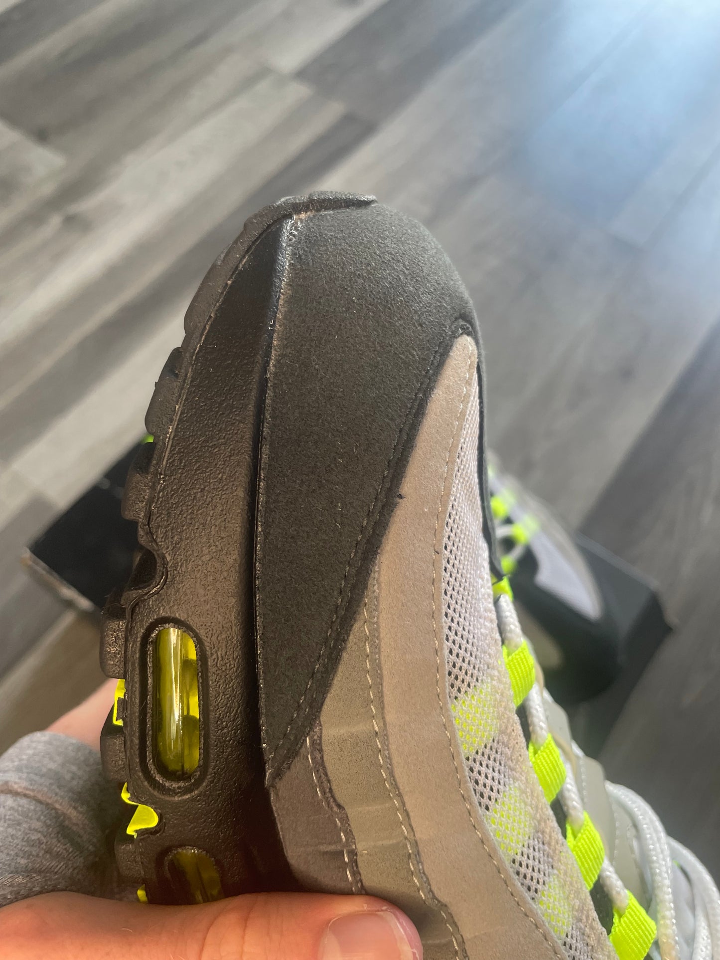 Nike air max 95 neon 2025 big bubble Uk 11 used