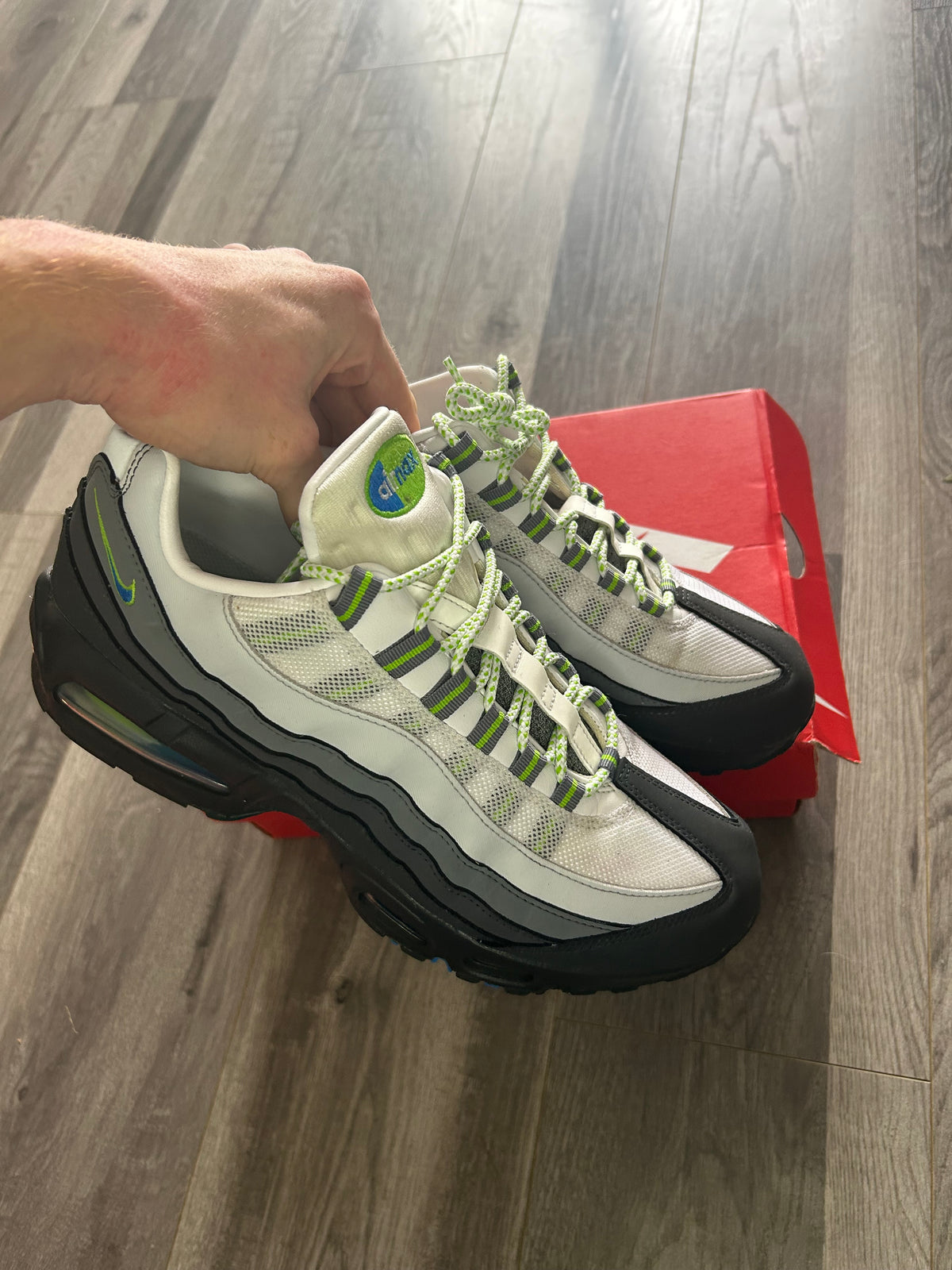 Nike Airmax 95 Green Apple big bubble uk 9.5 used
