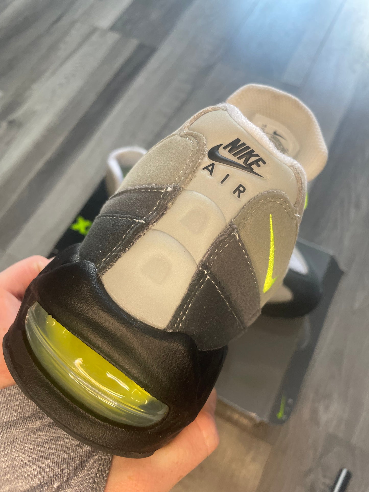 Nike air max 95 neon 2025 big bubble Uk 11 used