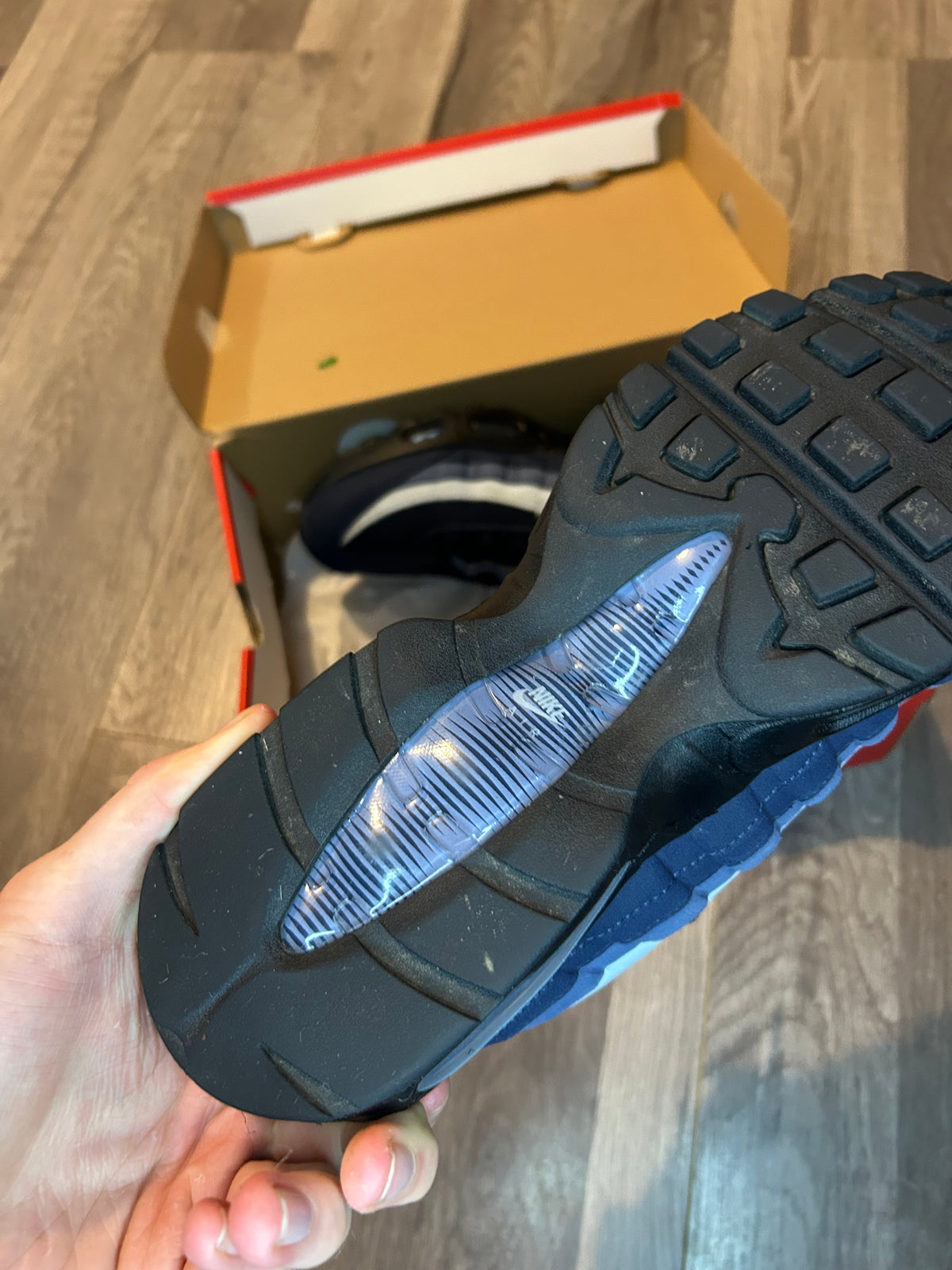 Nike Airmax 95 blue obsidian big bubble uk 8.5 used