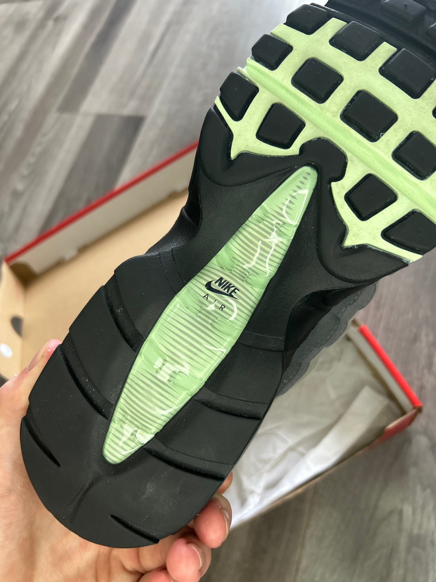 Nike Airmax 95 fresh mint big bubble uk 7 used