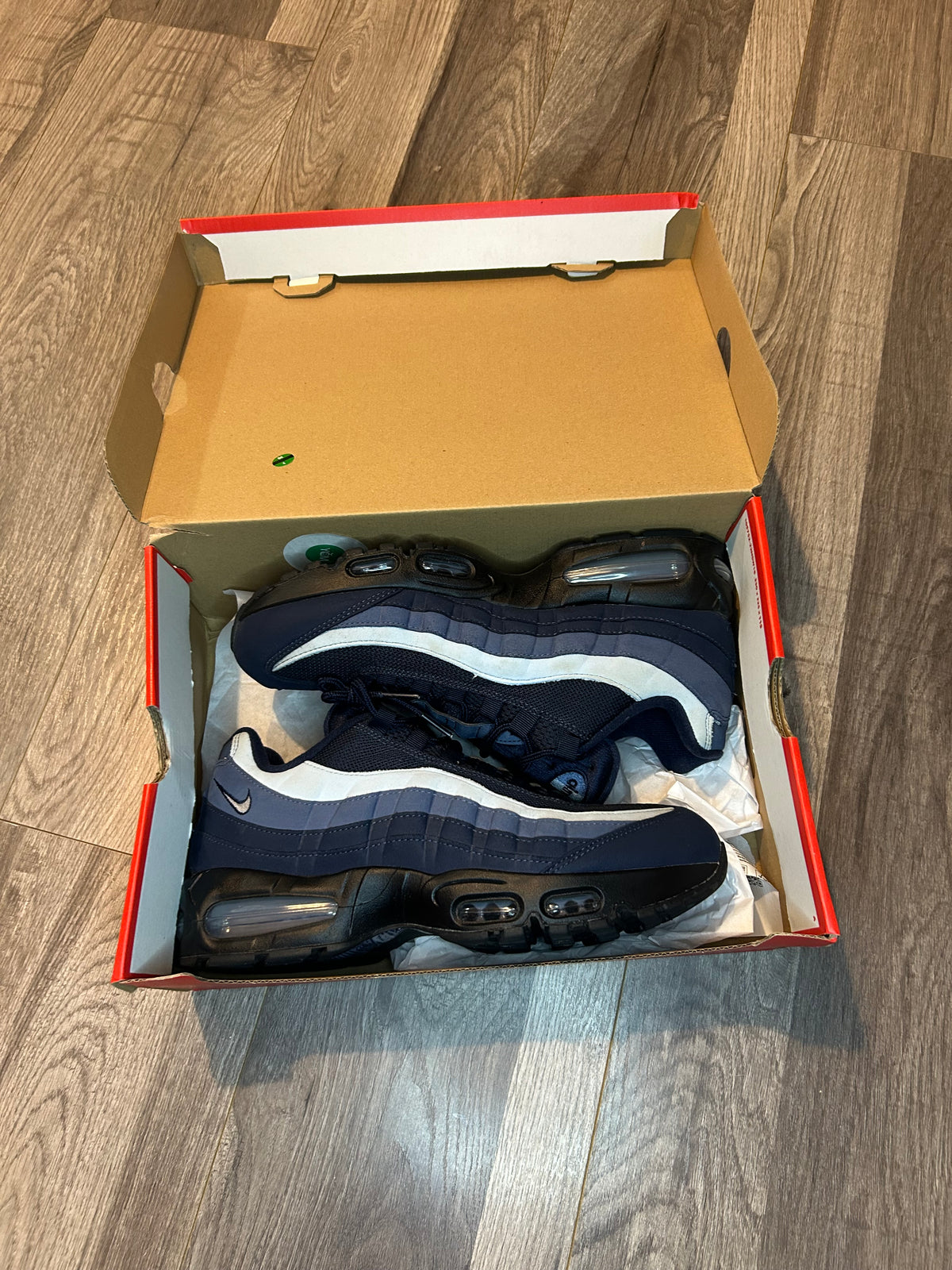 Nike Airmax 95 blue obsidian big bubble uk 8.5 used