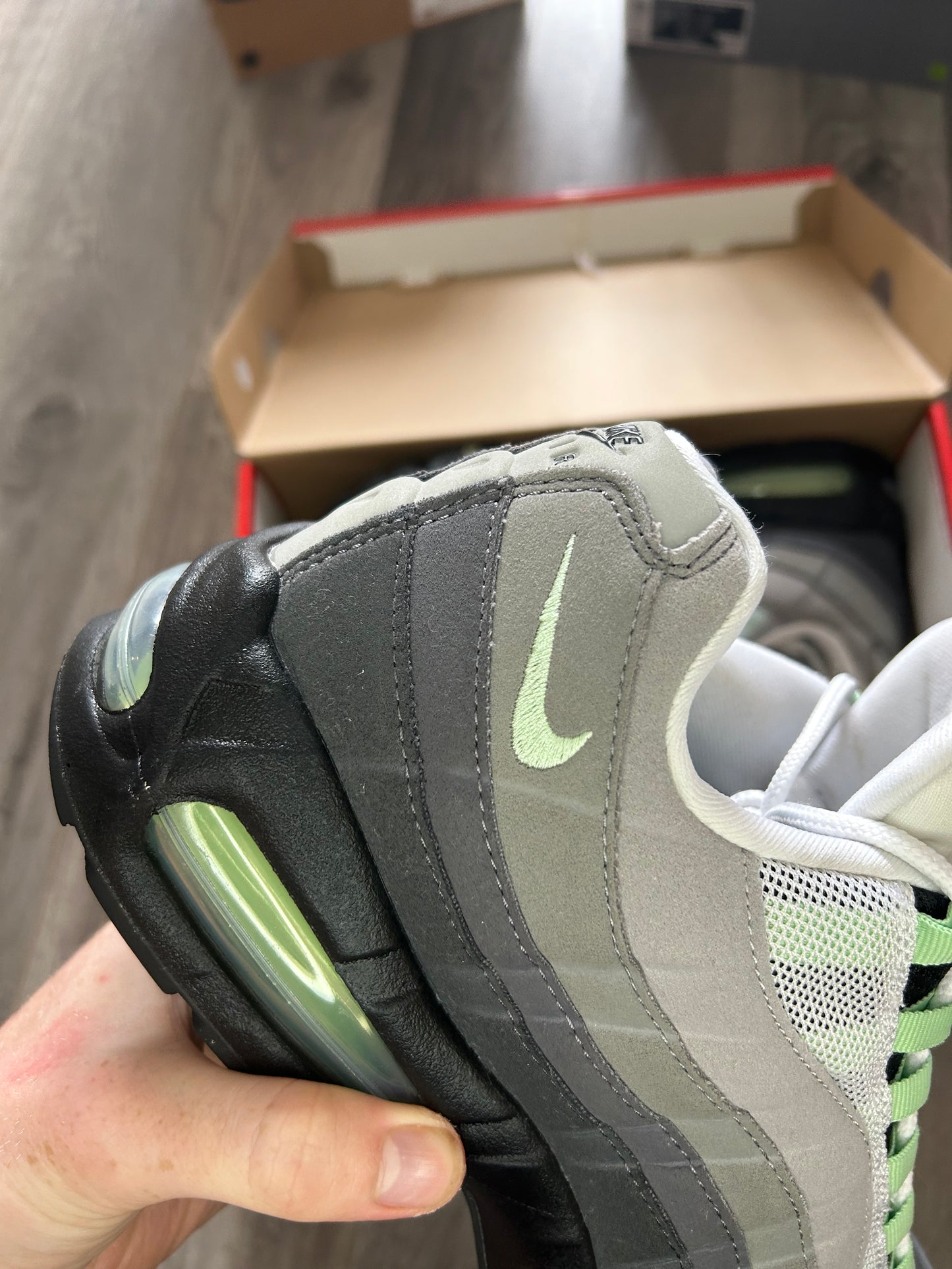 Nike Airmax 95 fresh mint big bubble uk 10 used