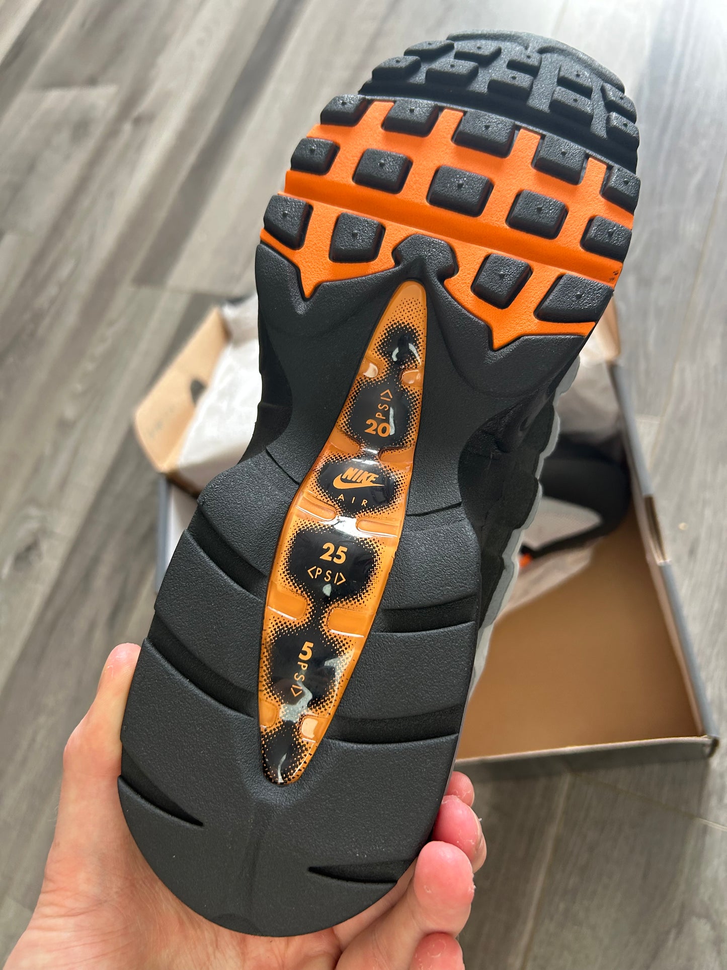 Nike Airmax 95 mandarin 2025 big bubble uk 10 brand new