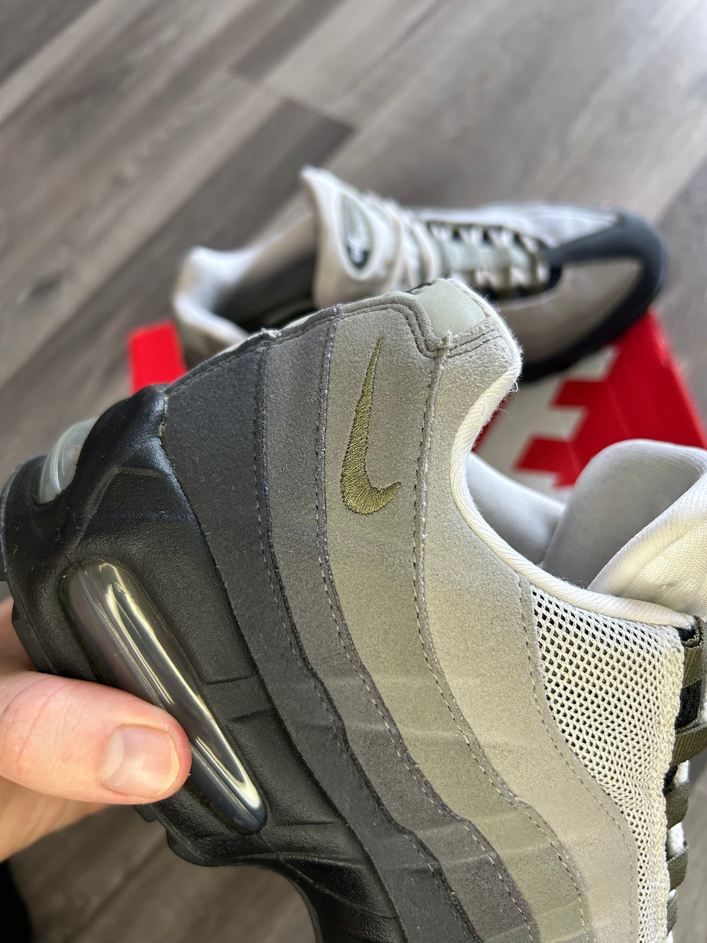 Nike Airmax 95 big bubble olive uk 9 used