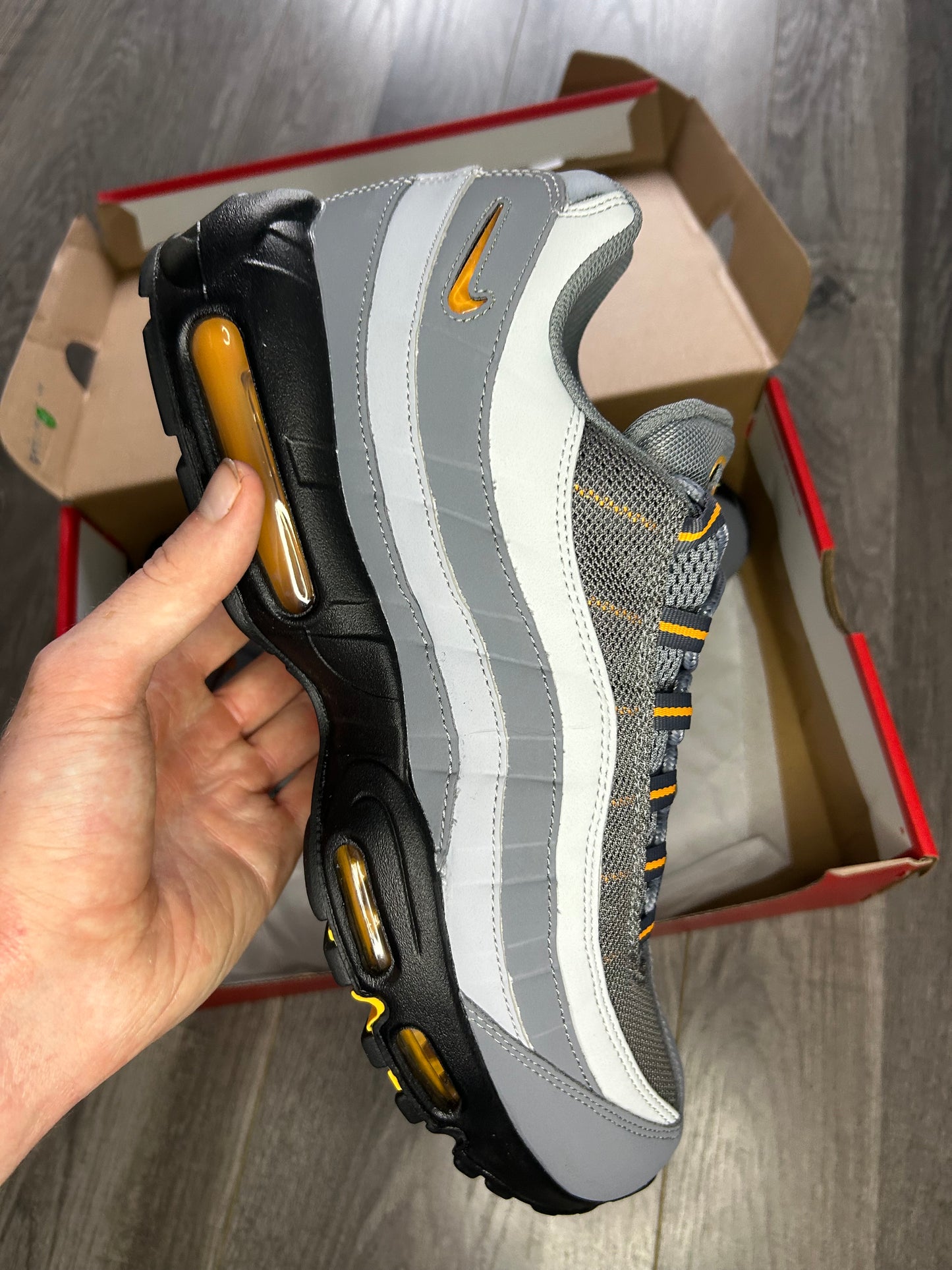 Nike Airmax 95 cool grey sundial uk 12 used