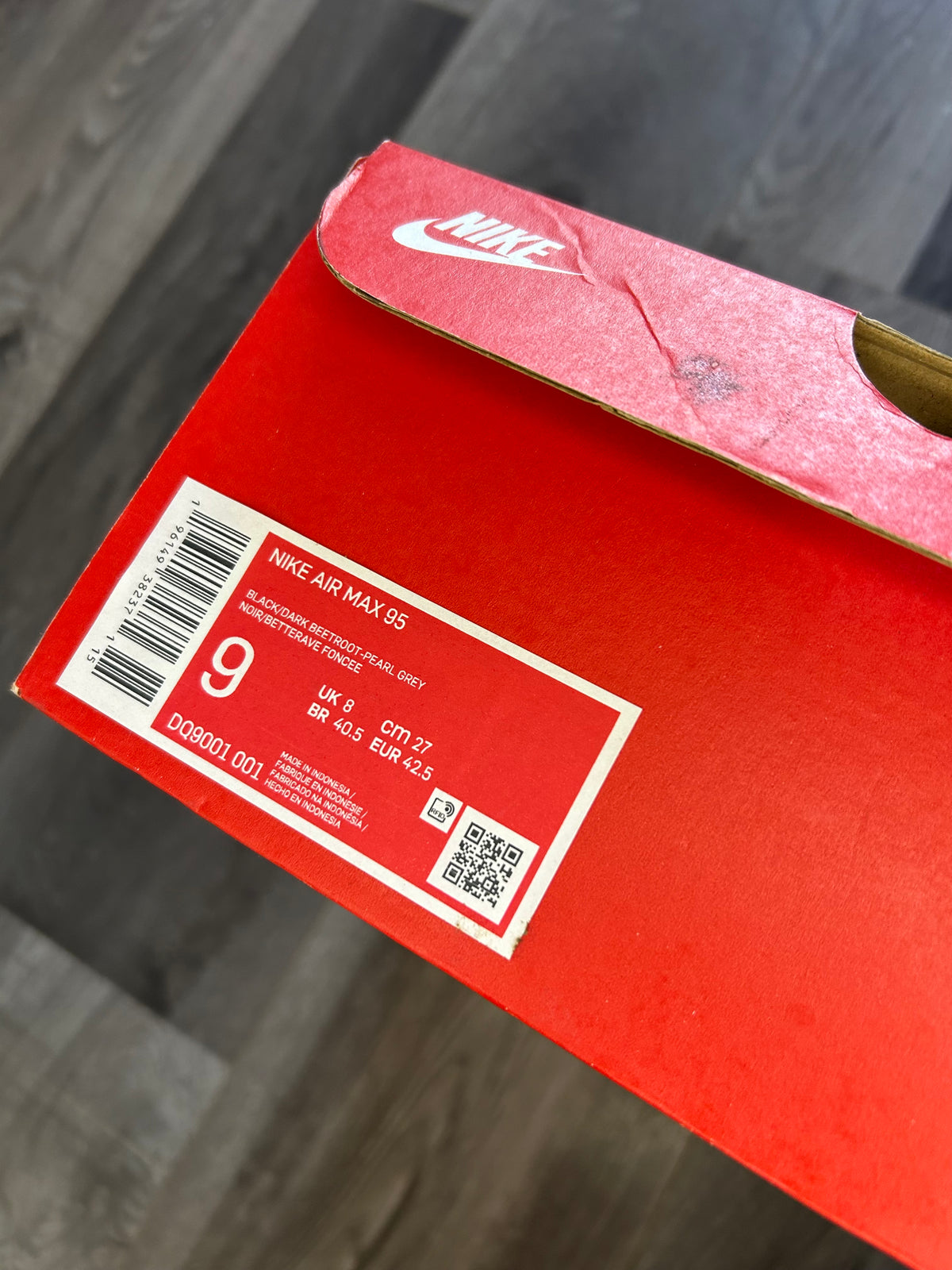 Nike Airmax 95 beetroot uk 8 used