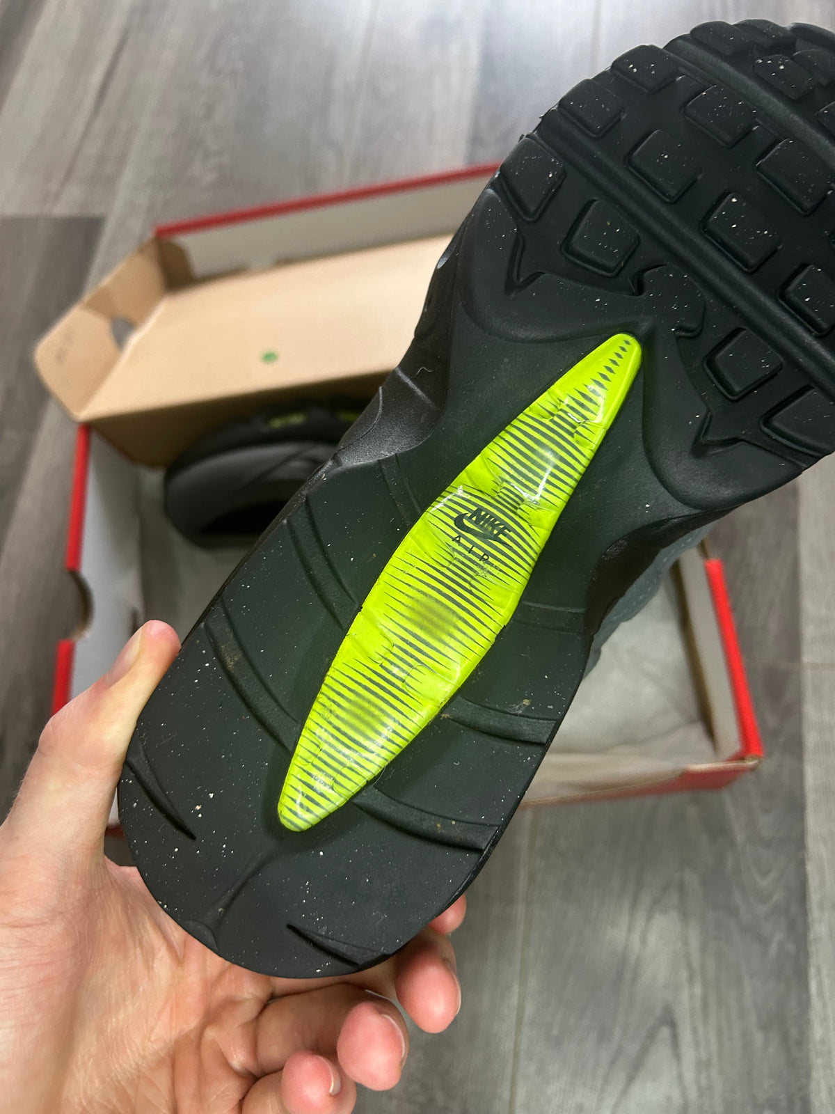 Nike Airmax 95 iron grey volt uk 9 used
