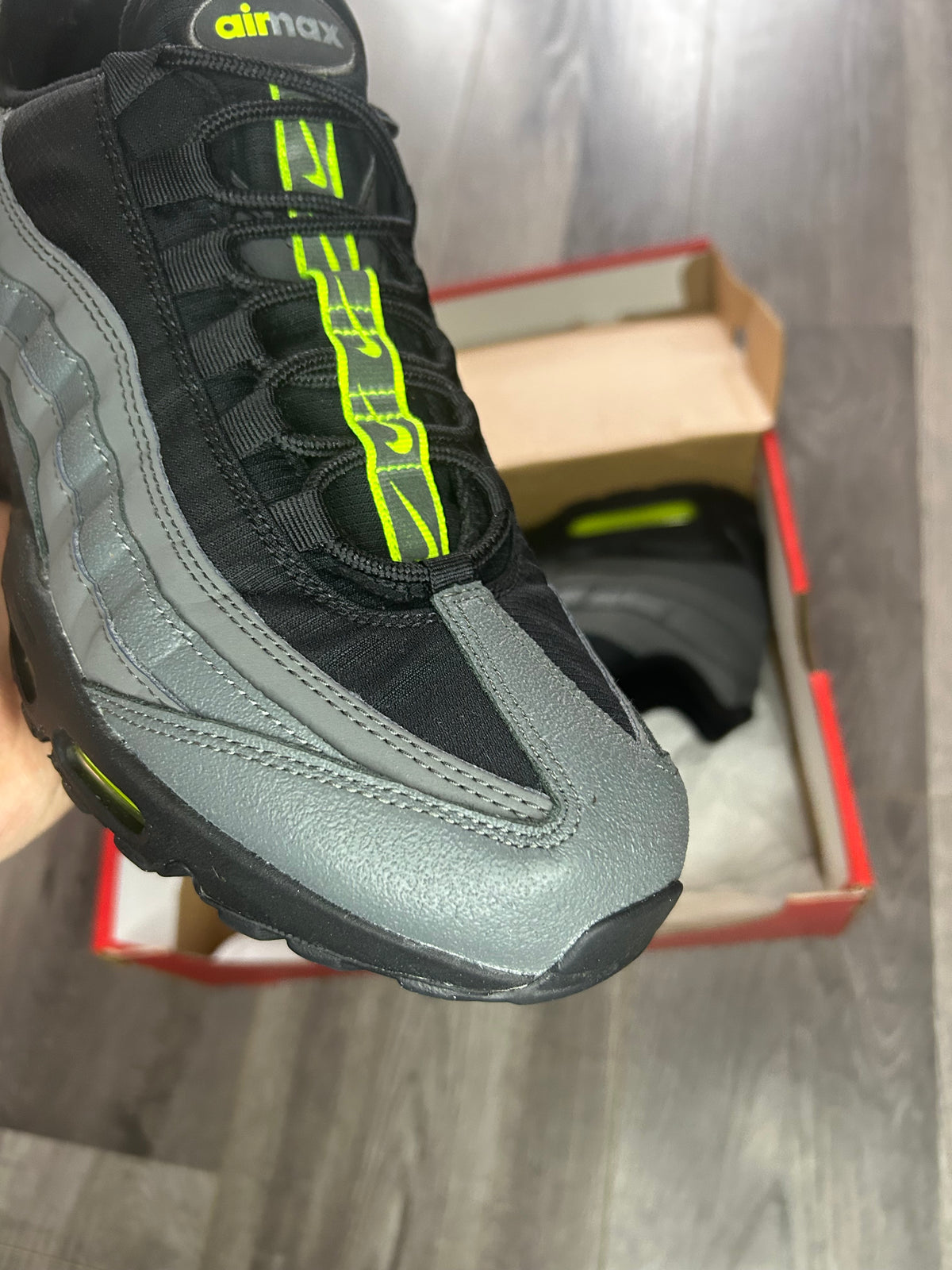 Nike Airmax 95 iron grey volt uk 9 used