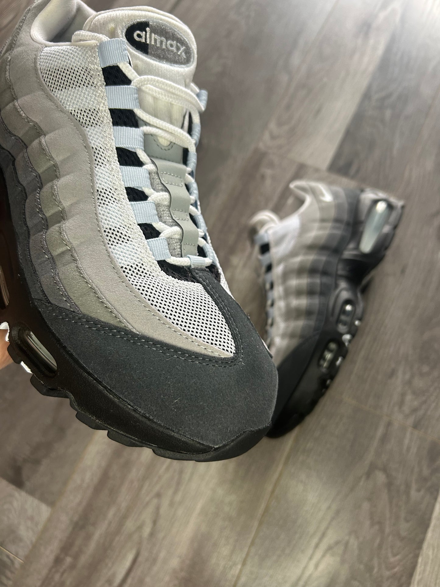 Nike Airmax 95 blue tint big bubble uk 8.5 used