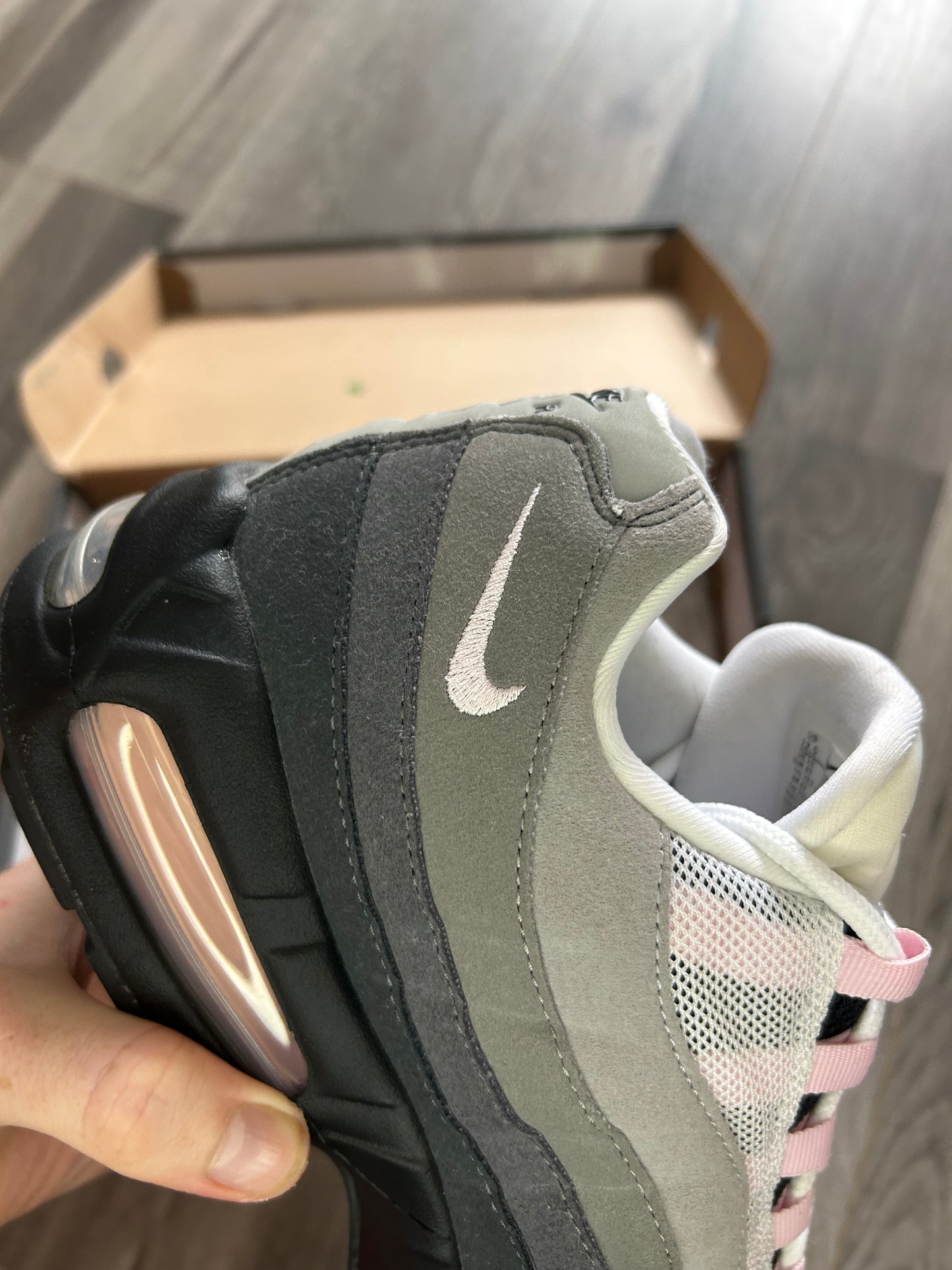 Nike Airmax 95 pink foam 2026 big bubble uk 10 used