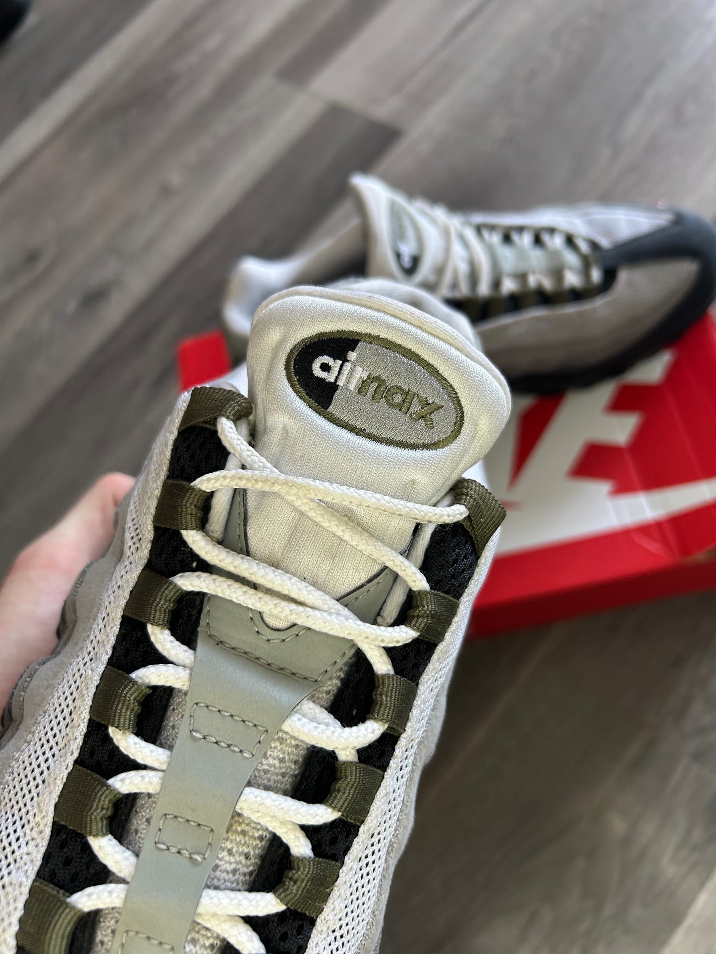 Nike Airmax 95 big bubble olive uk 9 used