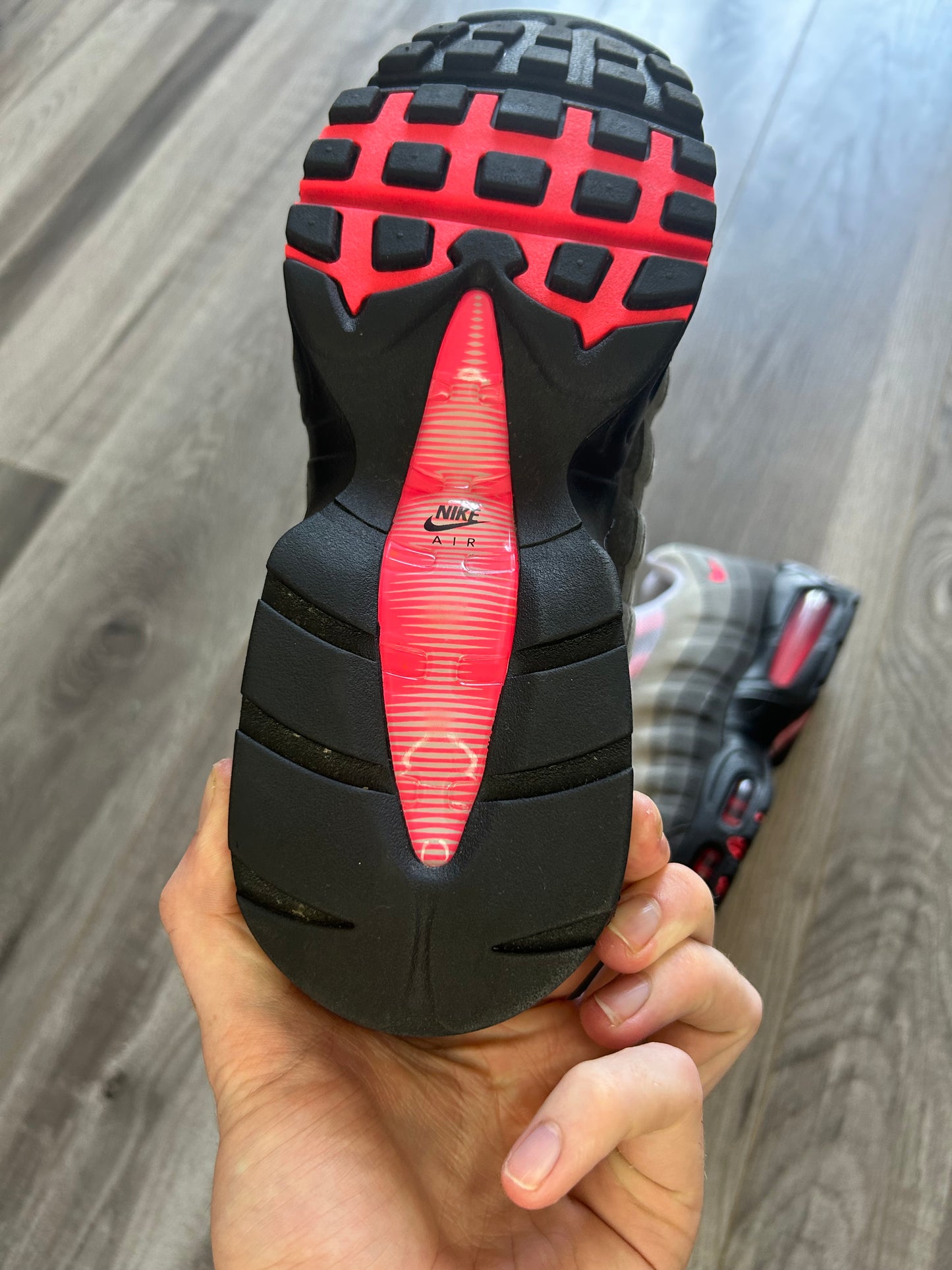 Nike Airmax 95 solar red big bubble uk 8 used