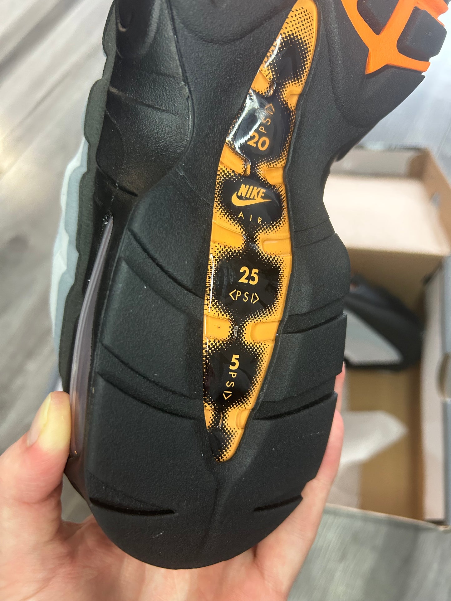 Nike air max 95 mandarin big bubble uk 11 brand new