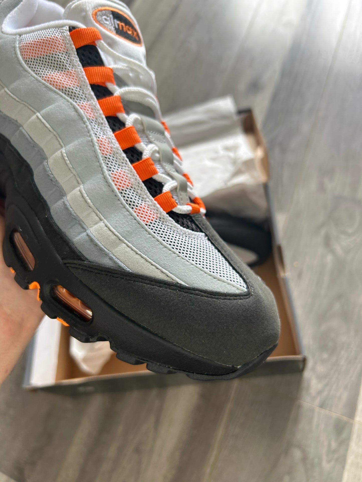 Nike Airmax 95 mandarin 2025 big bubble uk 10 brand new