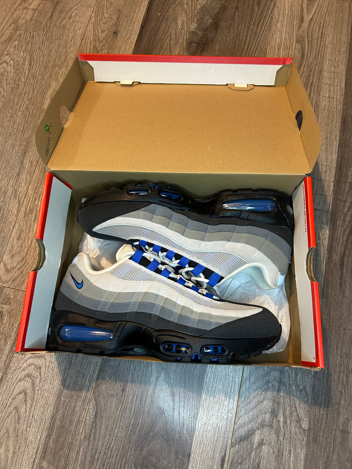 Nike Airmax 95 spark blue big bubble uk 9 used