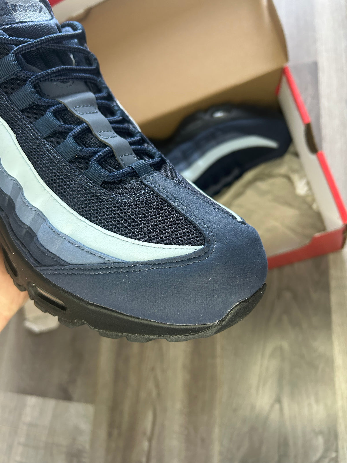 Nike Airmax 95 big bubble blue obsidian uk 9.5 tried on