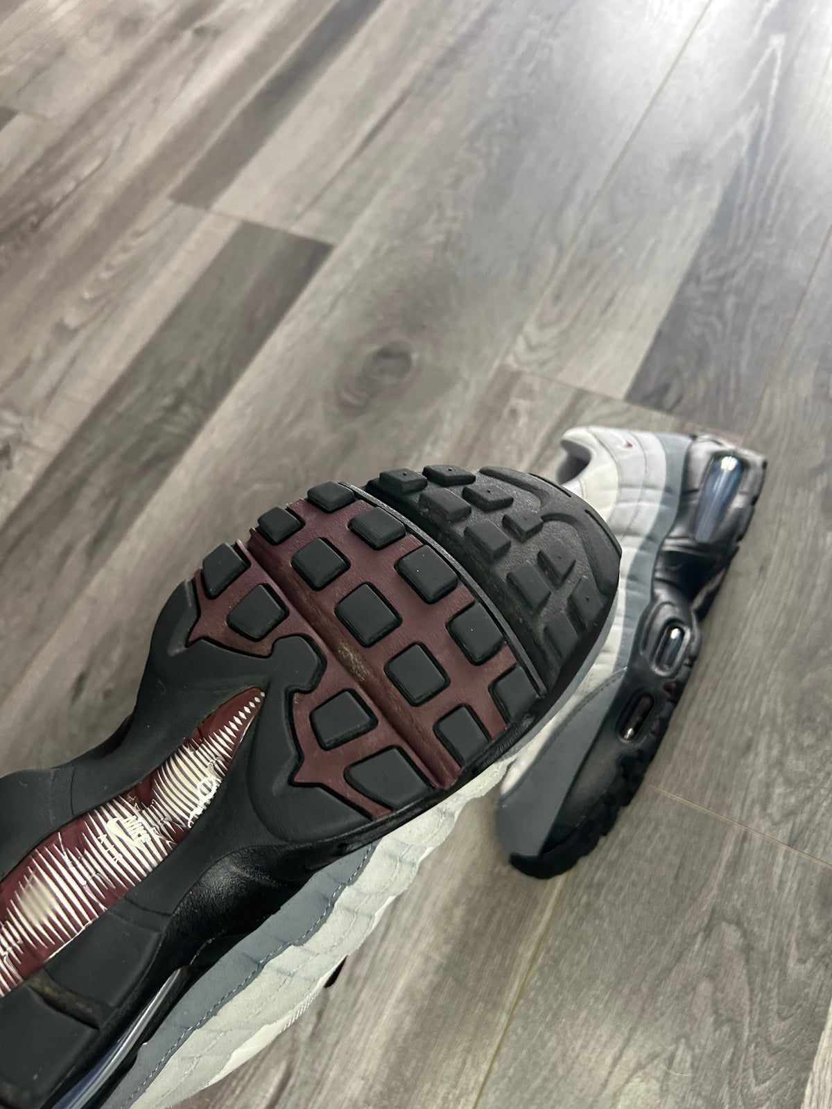 Nike Airmax 95 burgundy crush big bubble uk 9 used