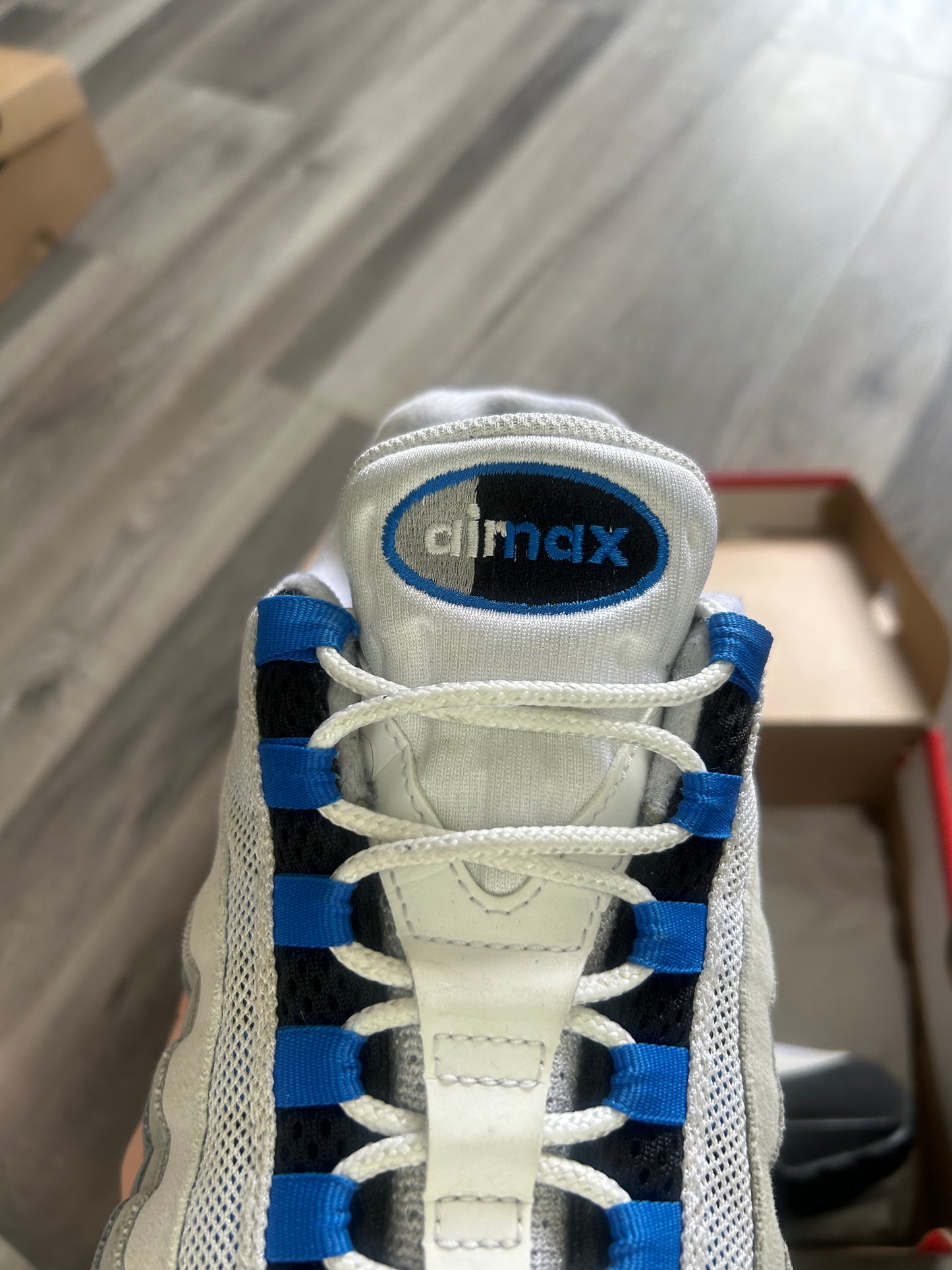 Nike Airmax 95 spark blue big bubble uk 10.5 used