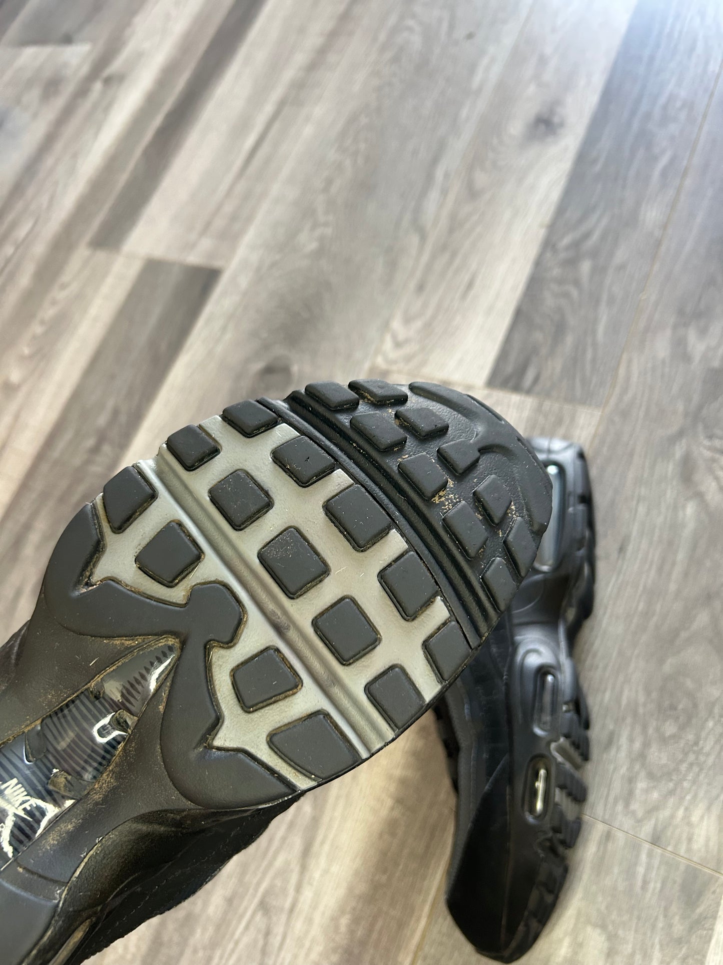 Nike Airmax 95 black anthracite uk 9 used big bubble