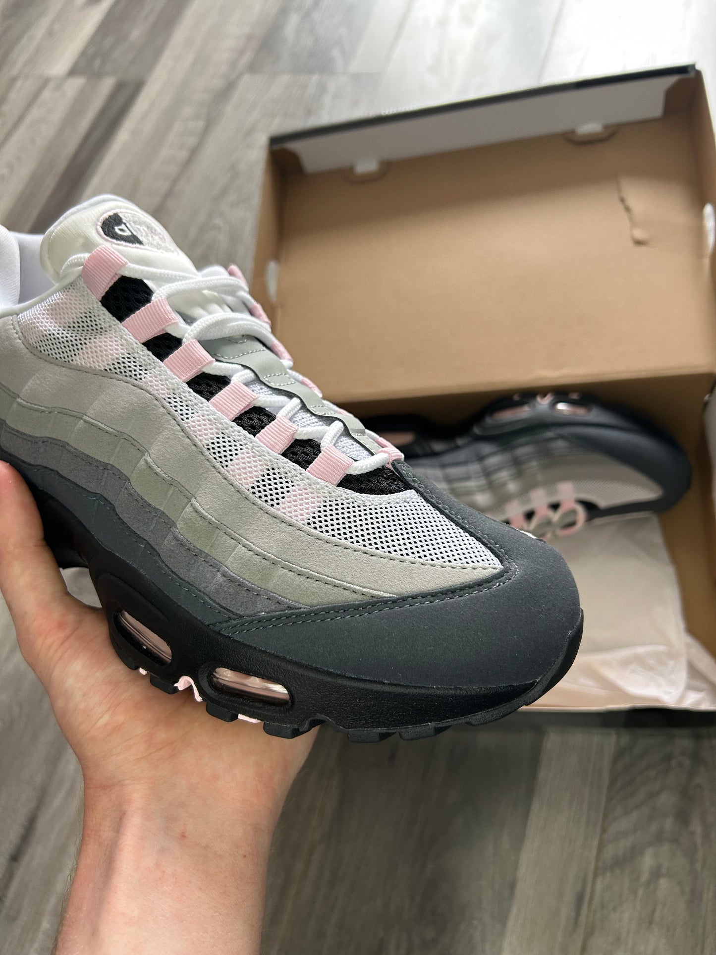 Nike Airmax 95 pink foam 2026 ‘big bubble’ uk 9.5 brand new