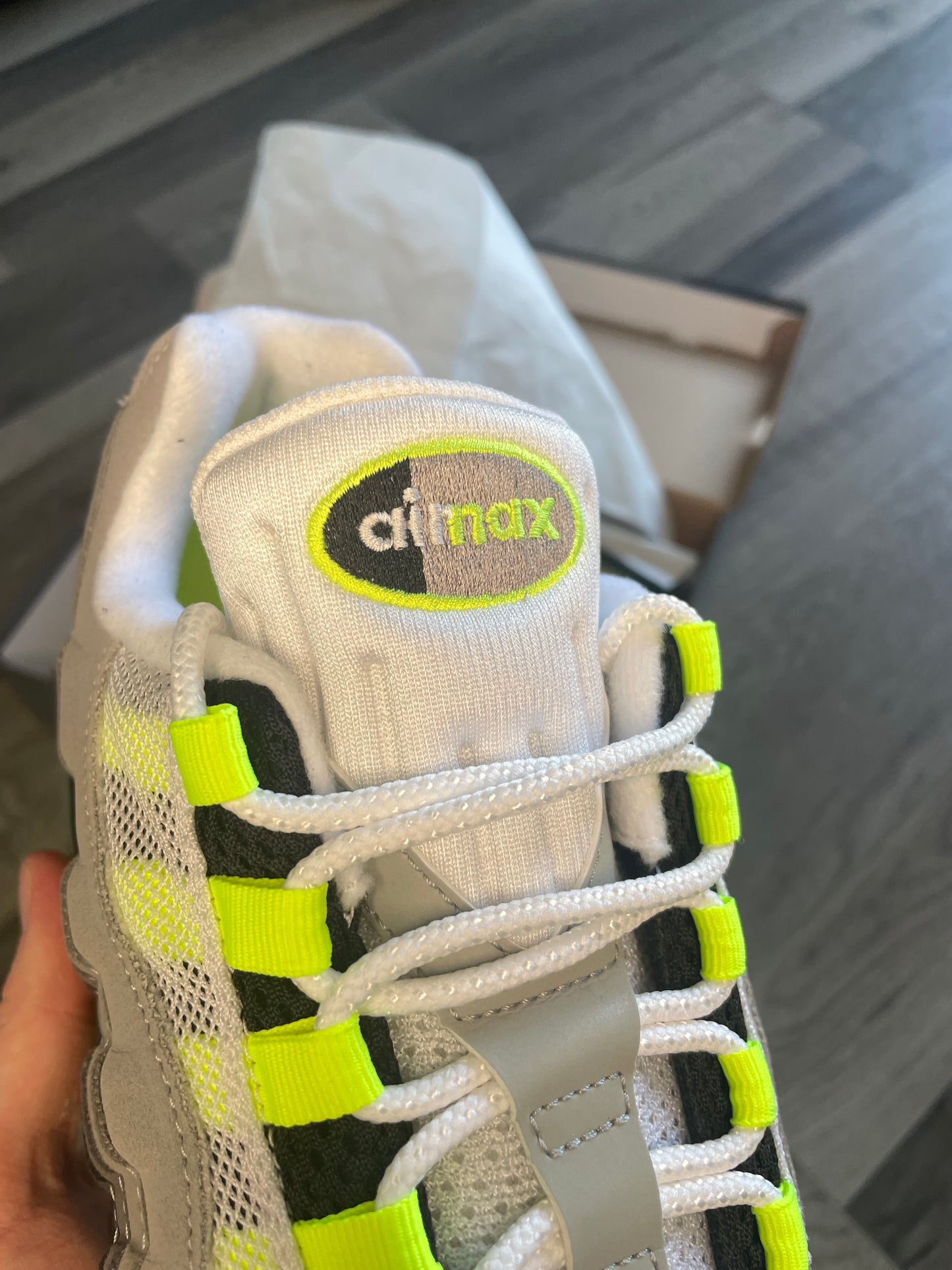 Nike air max 95 big bubble neon 2025 Uk 9.5 brand new