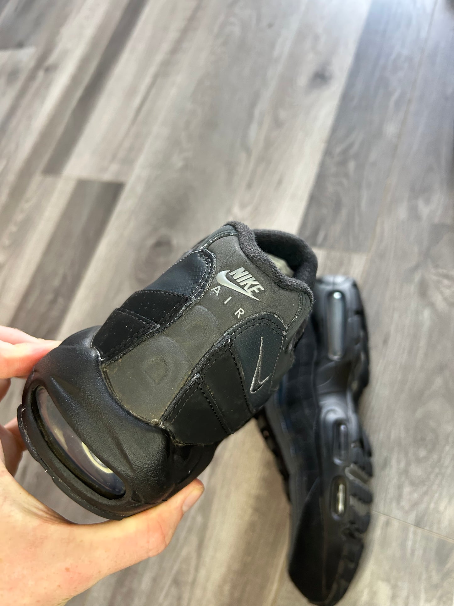 Nike Airmax 95 black anthracite uk 9 used big bubble