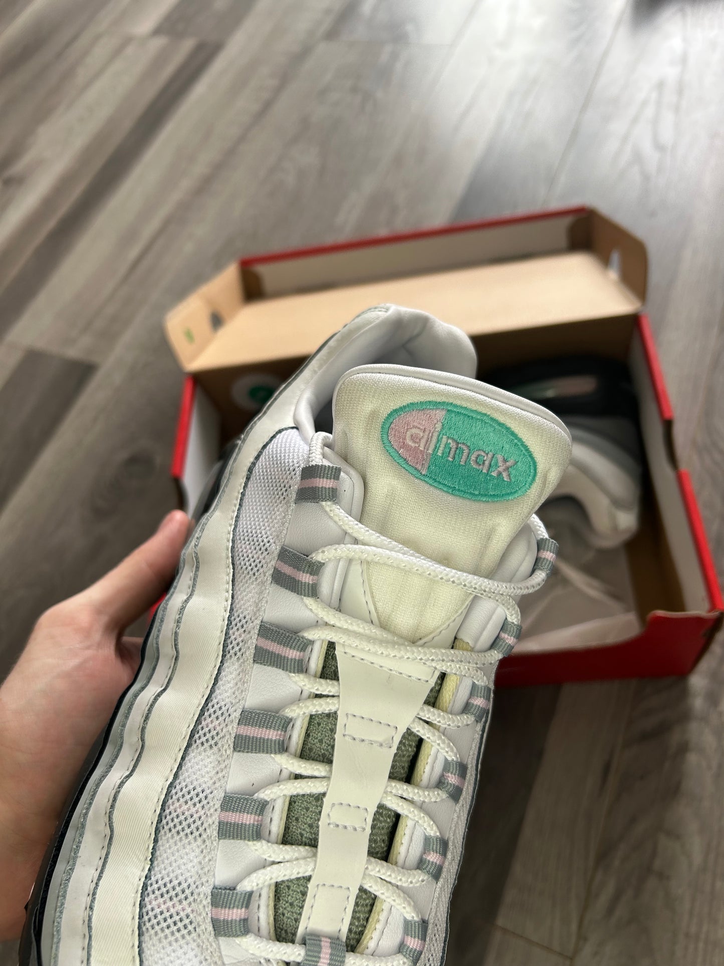 Nike Airmax 95 pink apple big bubble uk 11 used