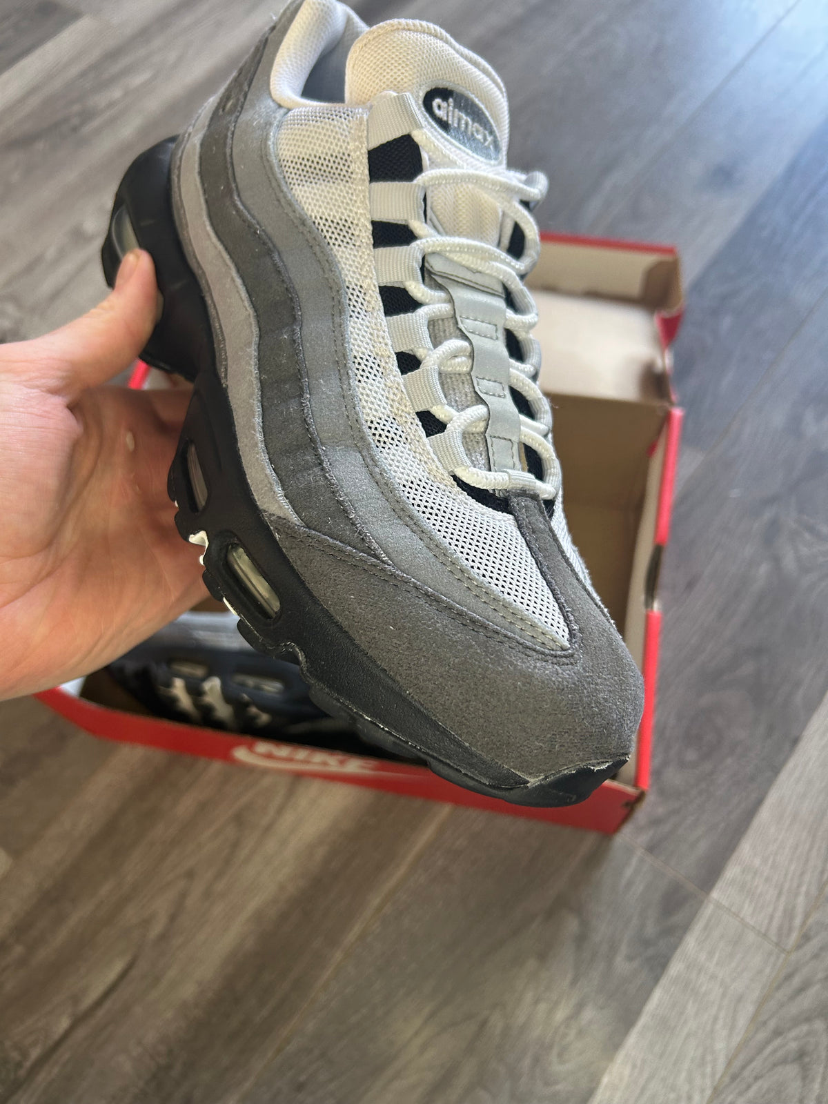 Nike Airmax 95 grey jewel uk 8 used