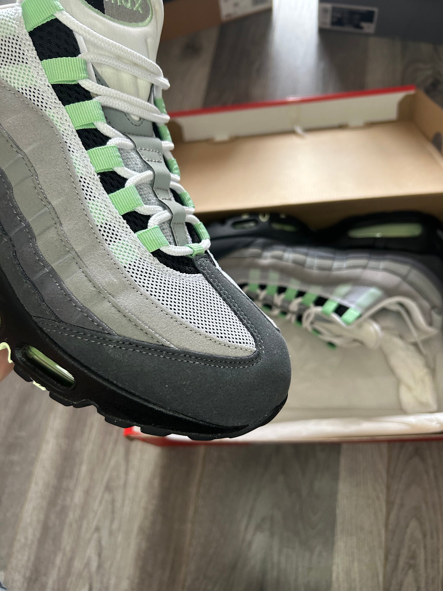 Nike Airmax 95 fresh mint big bubble uk 10 used