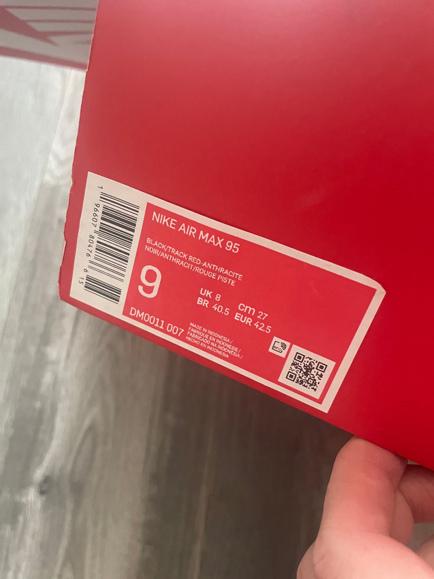 Nike air max 95 track red brand new