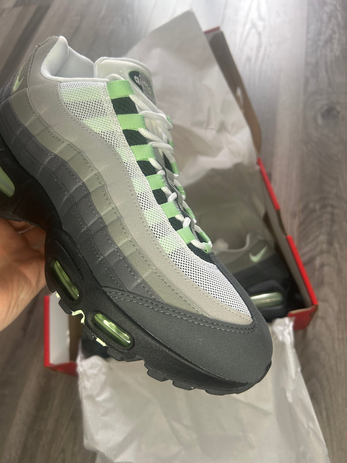 Nike Airmax 95 fresh mint big bubble uk 10.5 new