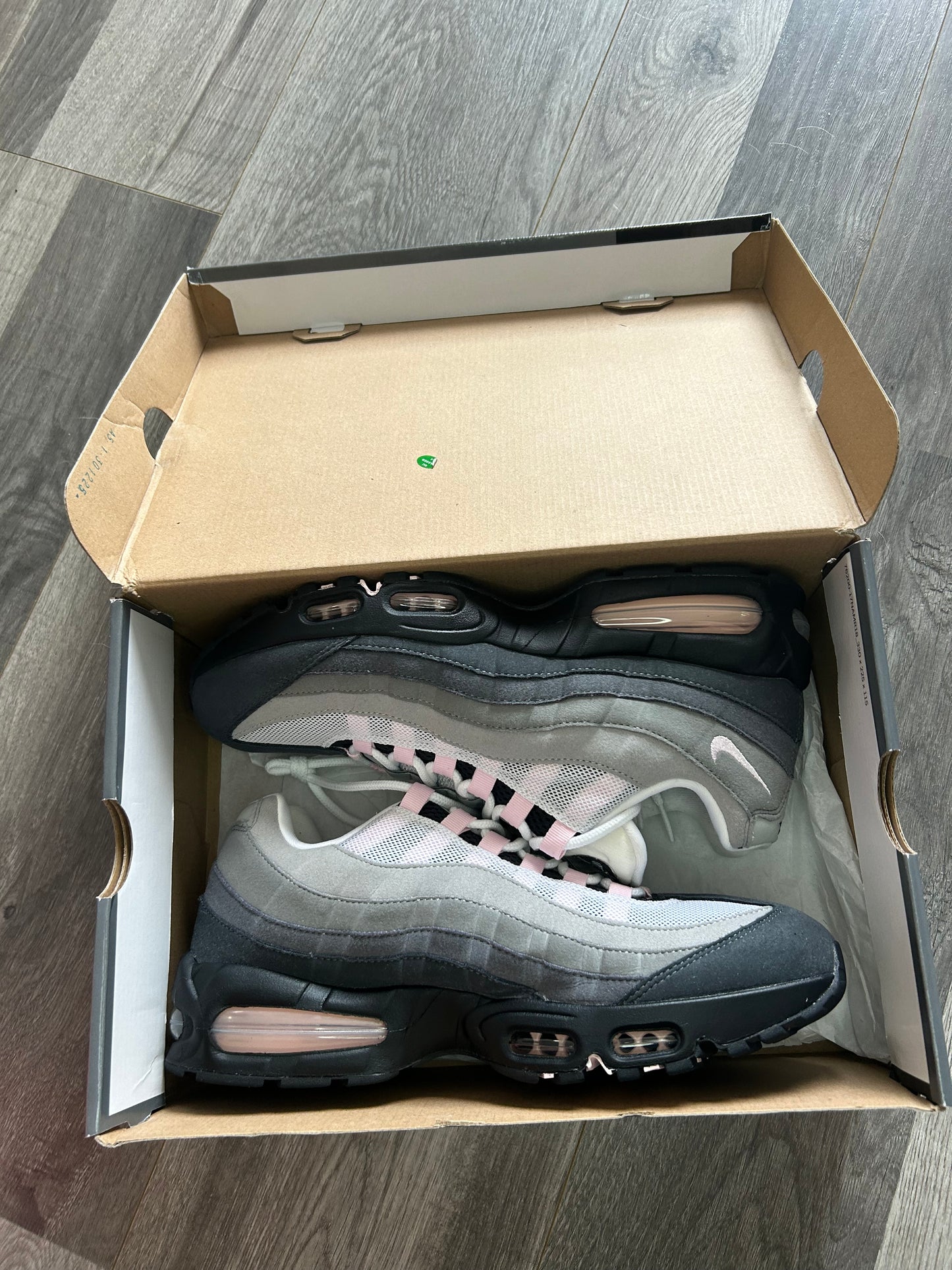 Nike Airmax 95 pink foam 2026 big bubble uk 10 used