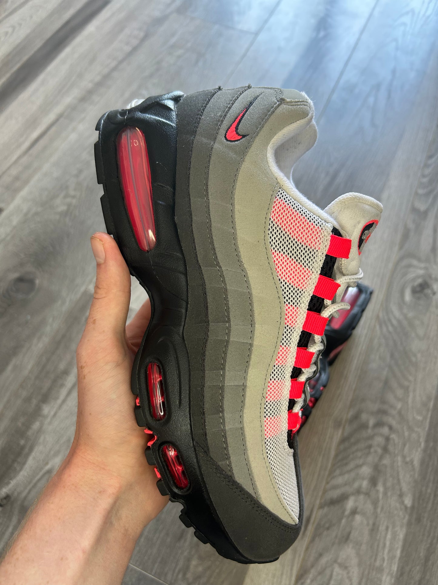 Nike Airmax 95 solar red big bubble uk 8 used