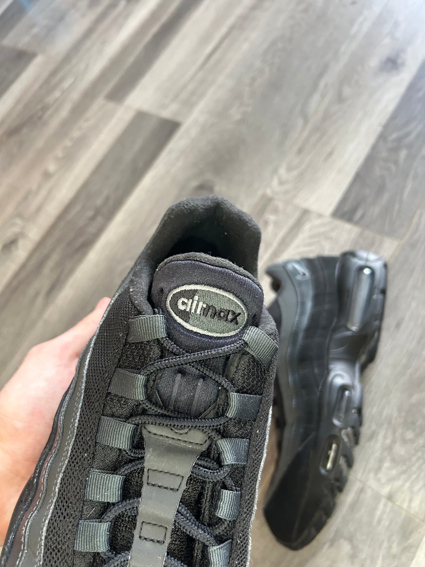 Nike Airmax 95 black anthracite uk 9 used big bubble