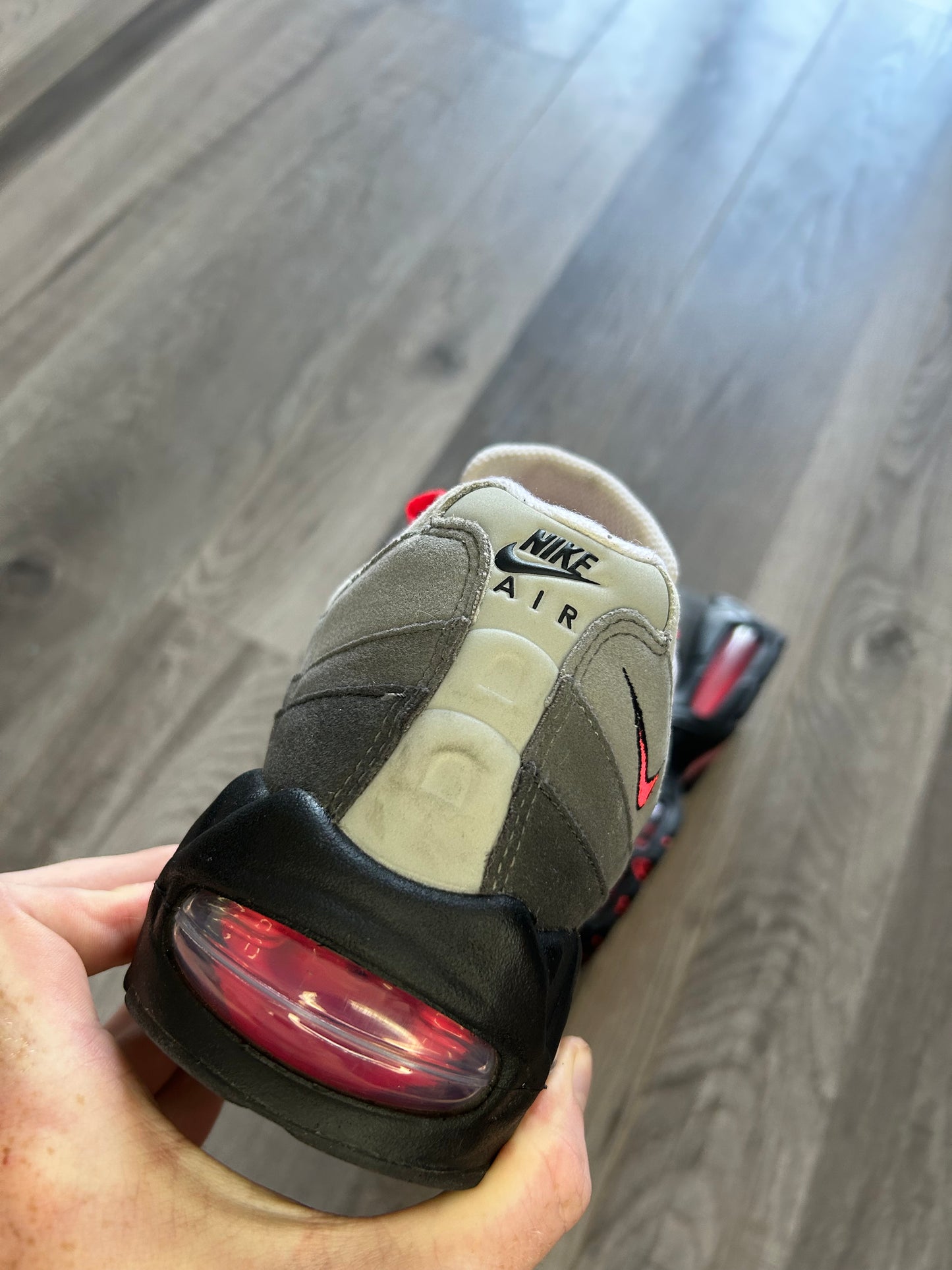 Nike Airmax 95 solar red big bubble uk 8 used