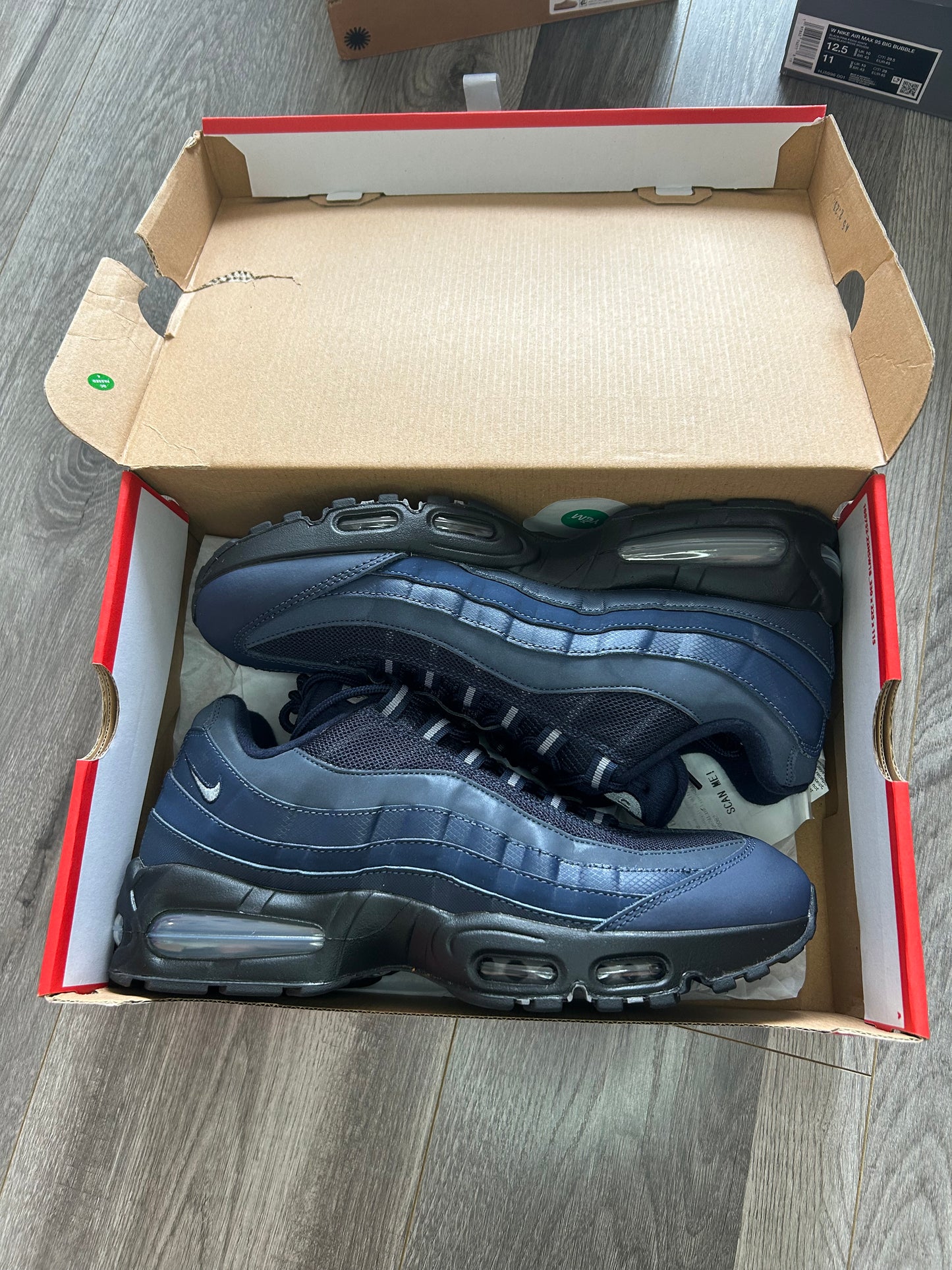 Nike Airmax 95 thunder blue big bubble uk 10 used