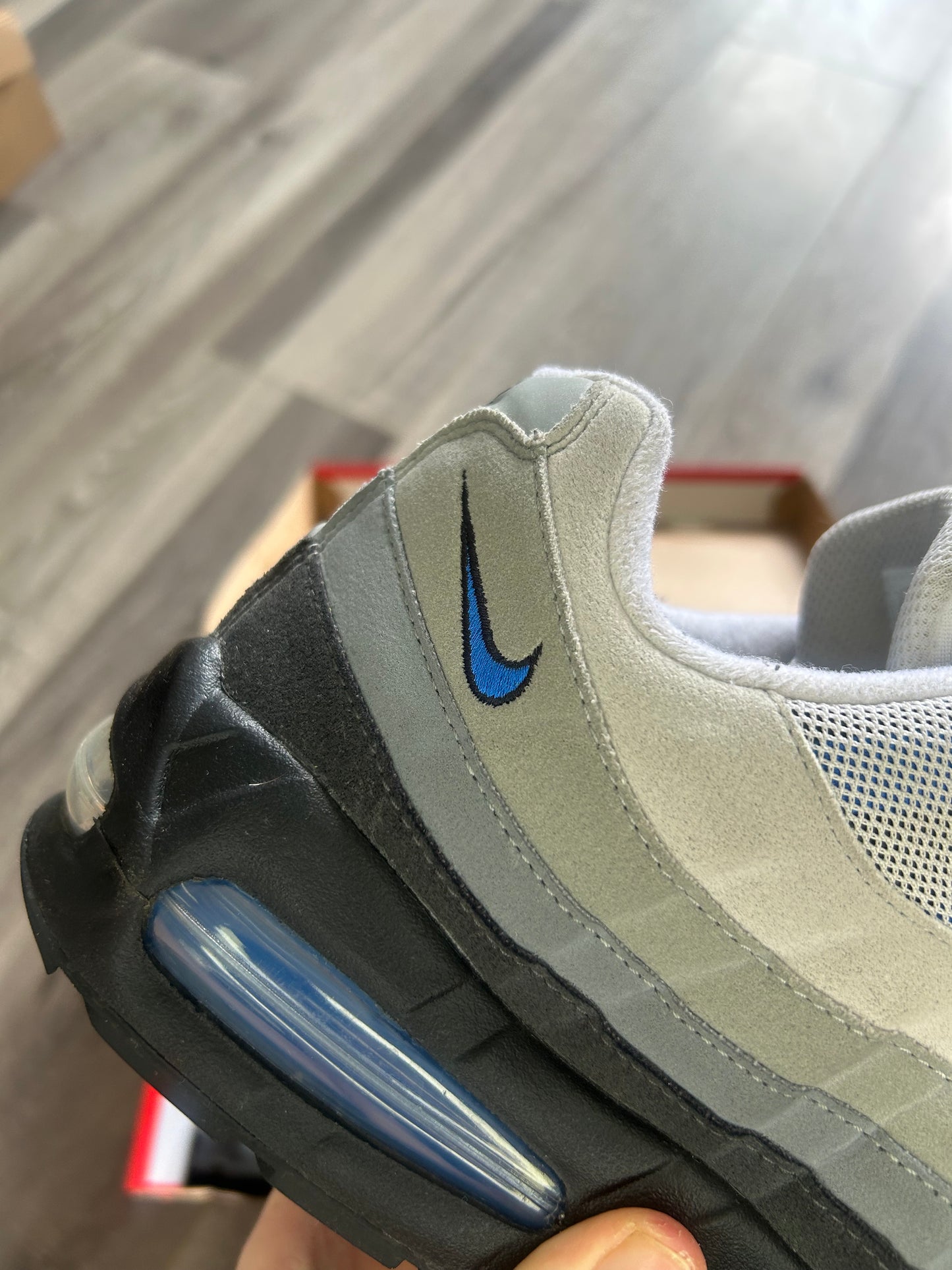 Nike Airmax 95 spark blue big bubble uk 10.5 used