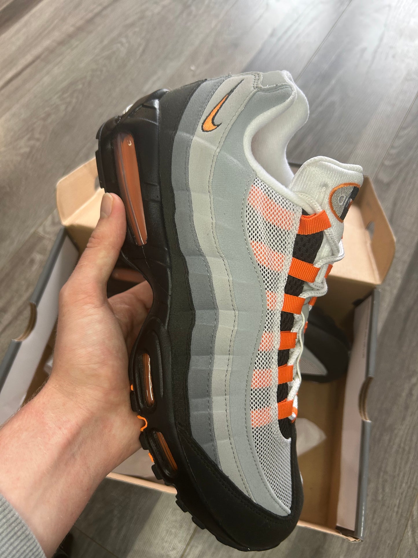 Nike air max 95 mandarin big bubble uk 11 brand new