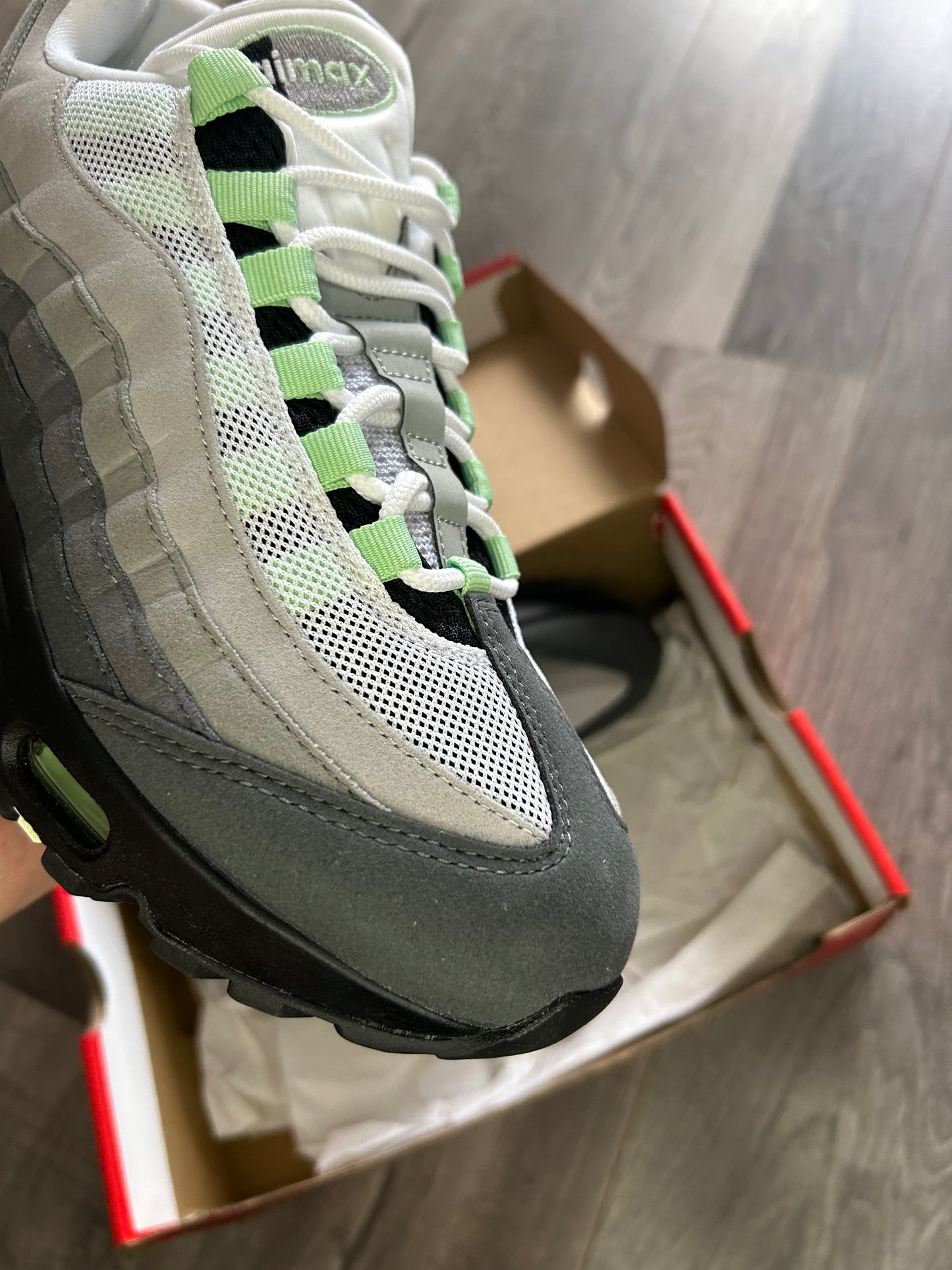 Nike Airmax 95 fresh mint big bubble uk 7 used