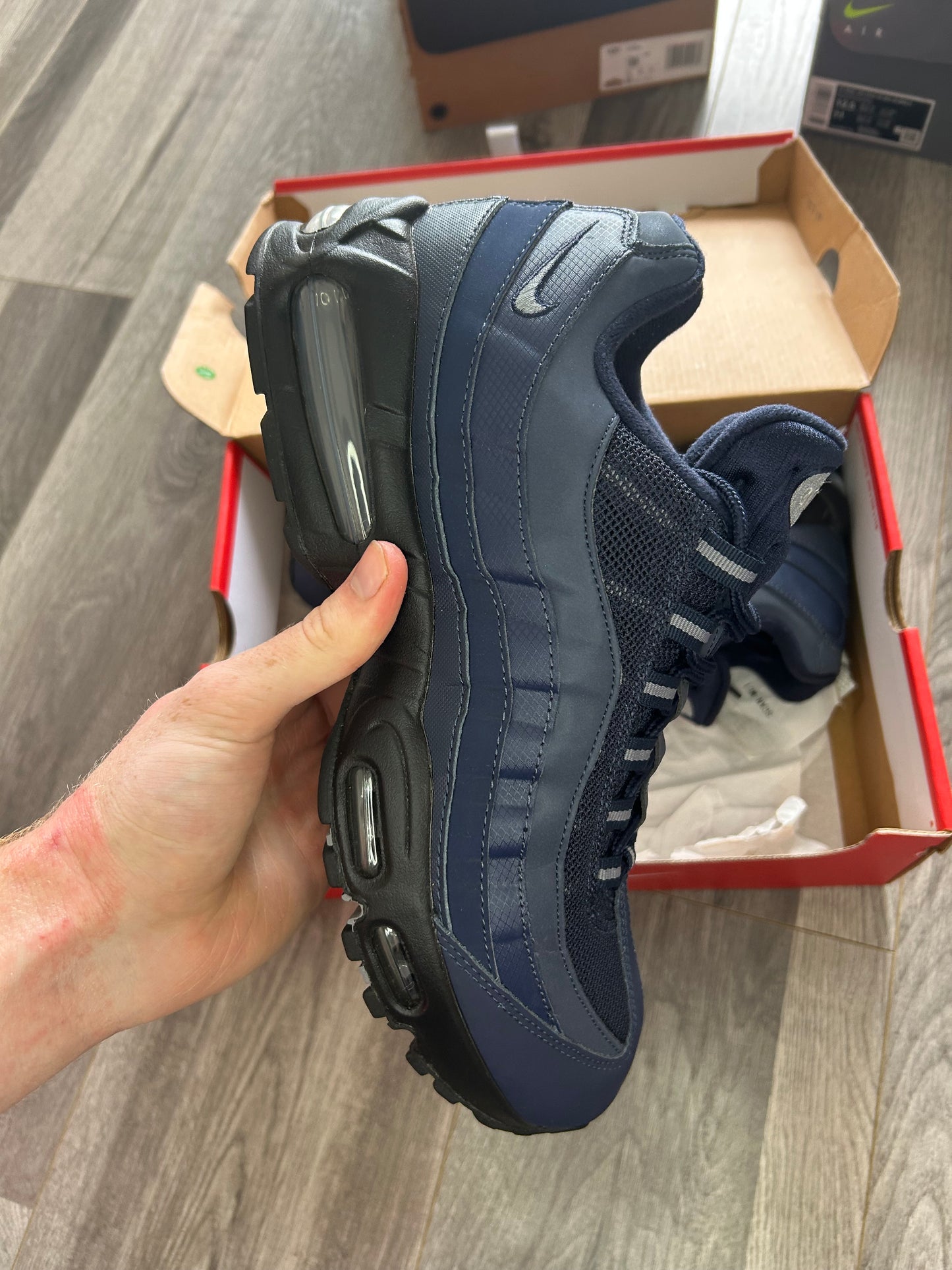 Nike Airmax 95 thunder blue big bubble uk 10 used