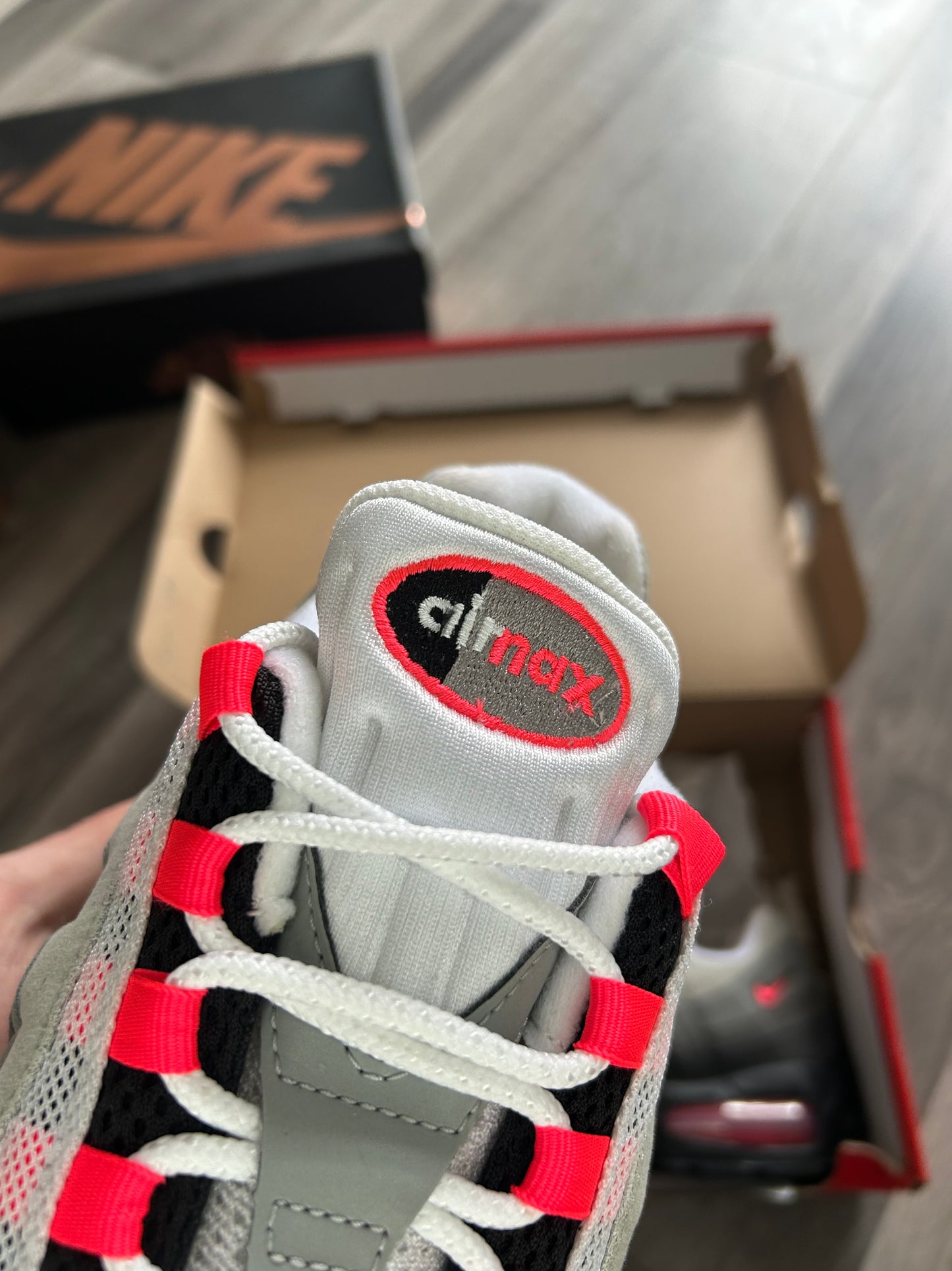 Nike Airmax 95 solar red 2026 big bubble uk 8 brand new