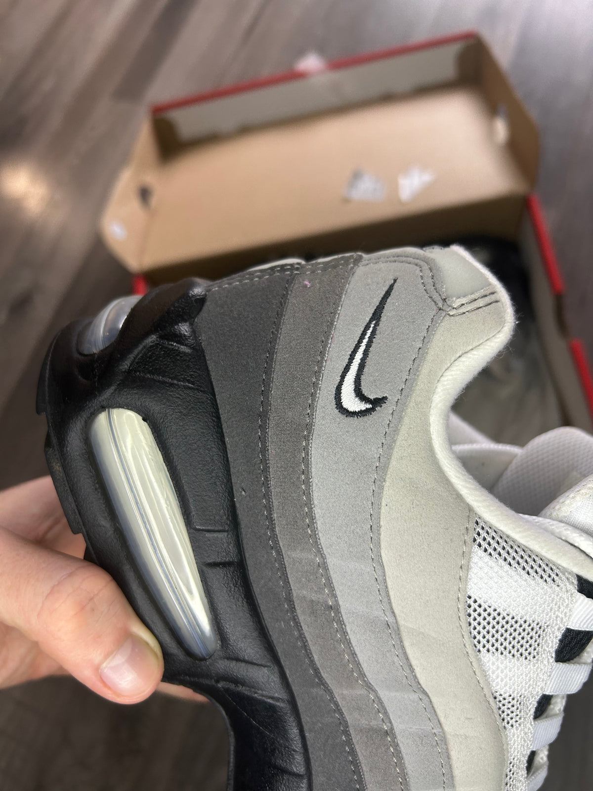 Nike Airmax 95 granite big bubble used uk 9