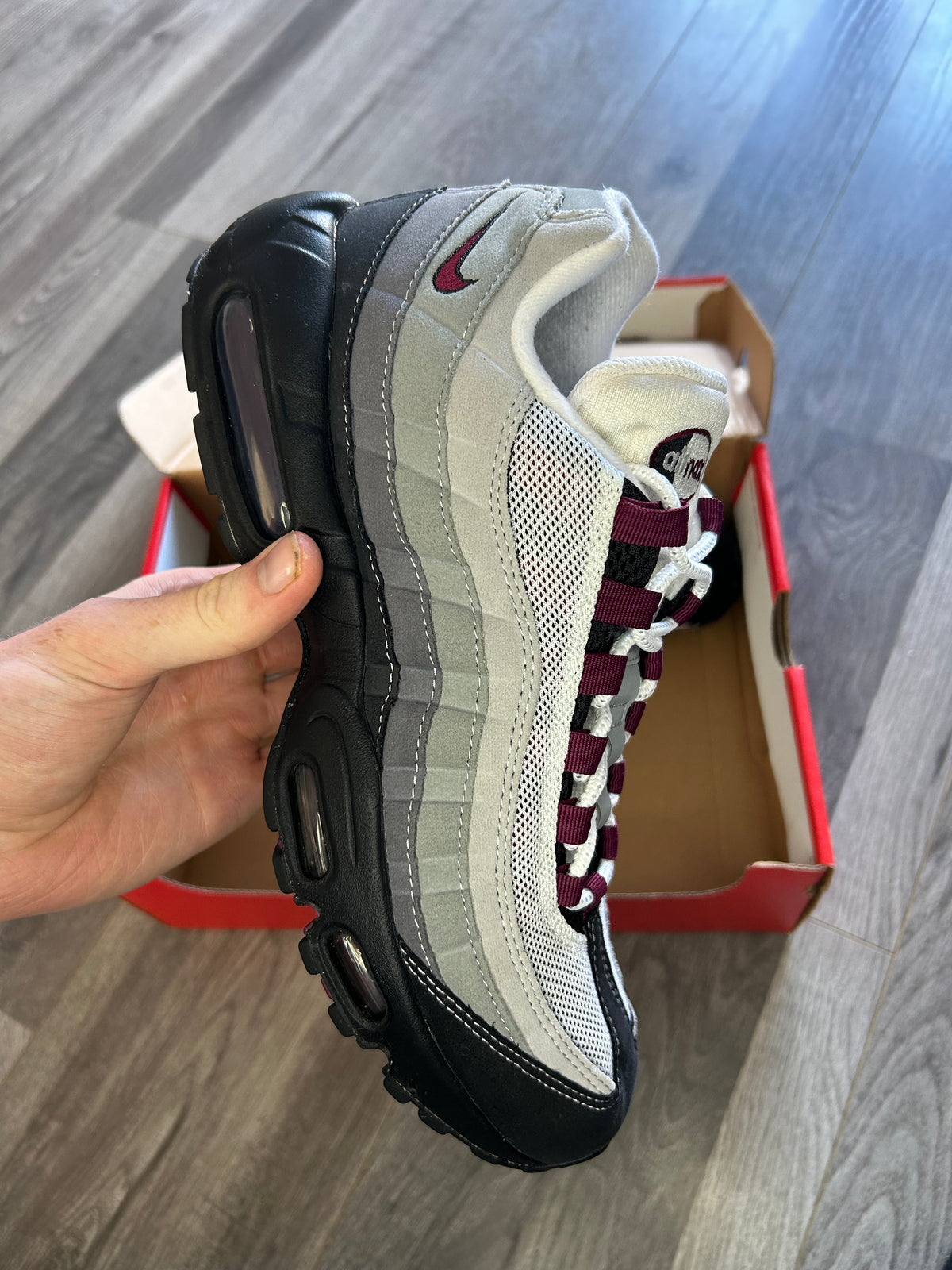 Nike Airmax 95 beetroot uk 8 used