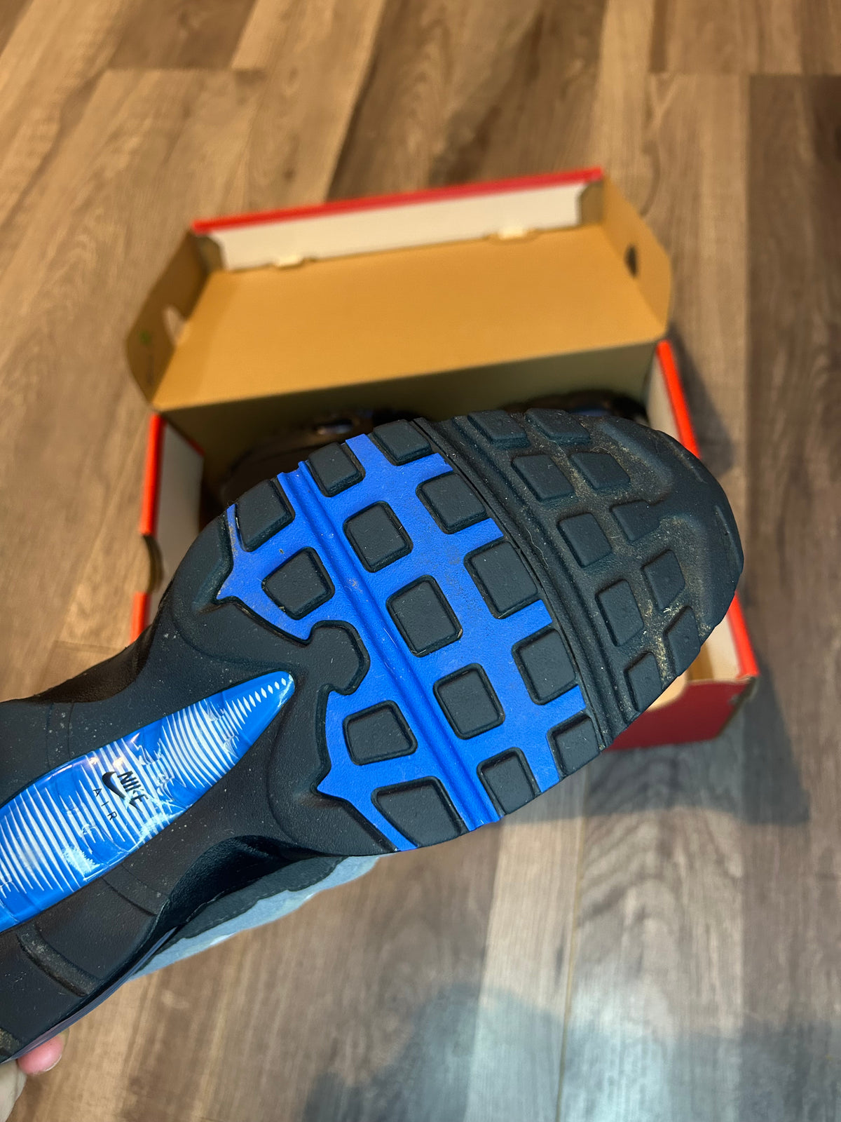 Nike Airmax 95 spark blue big bubble uk 9 used