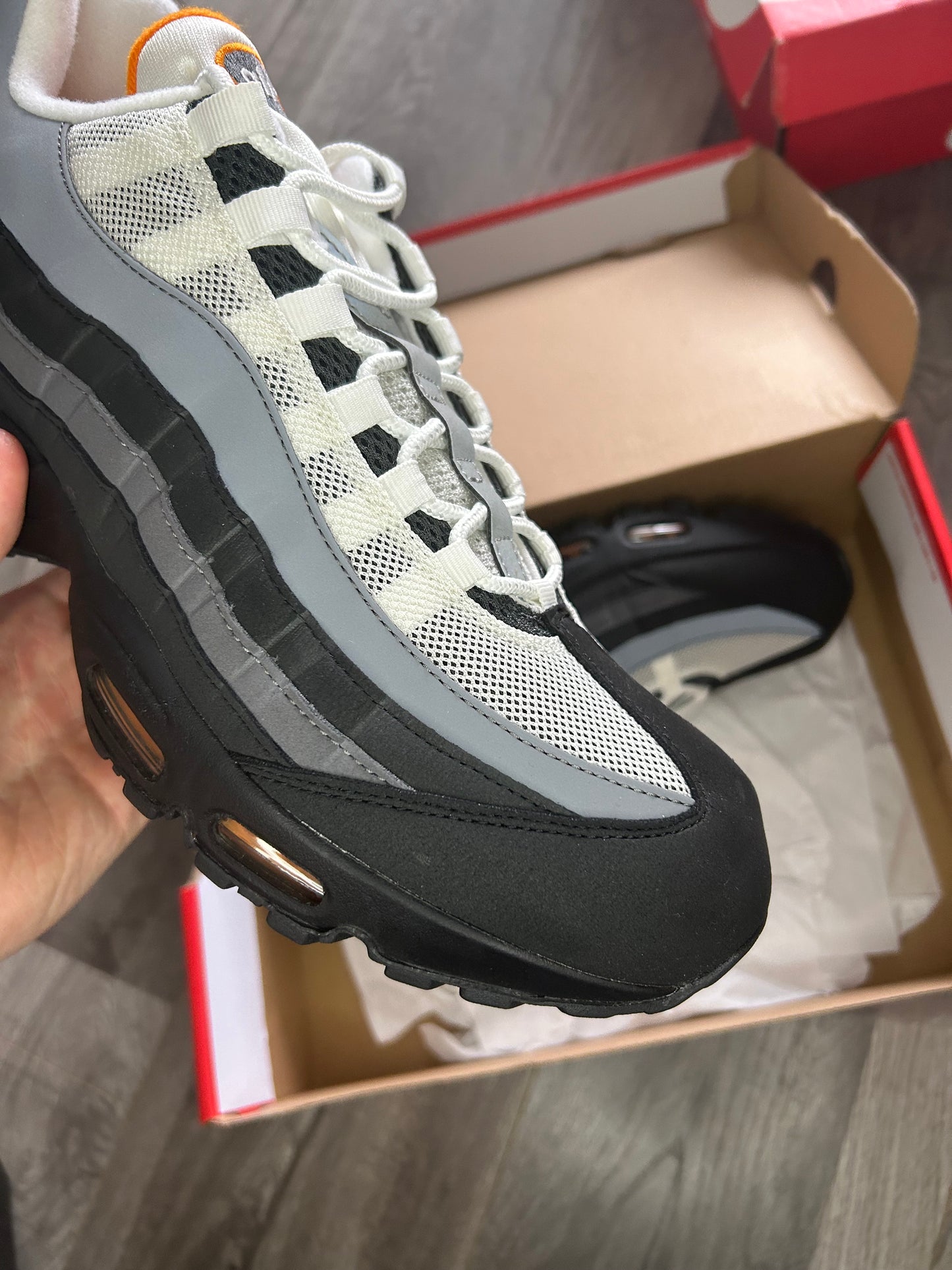 Nike Airmax 95 black bright ceramic big bubble uk 12 new