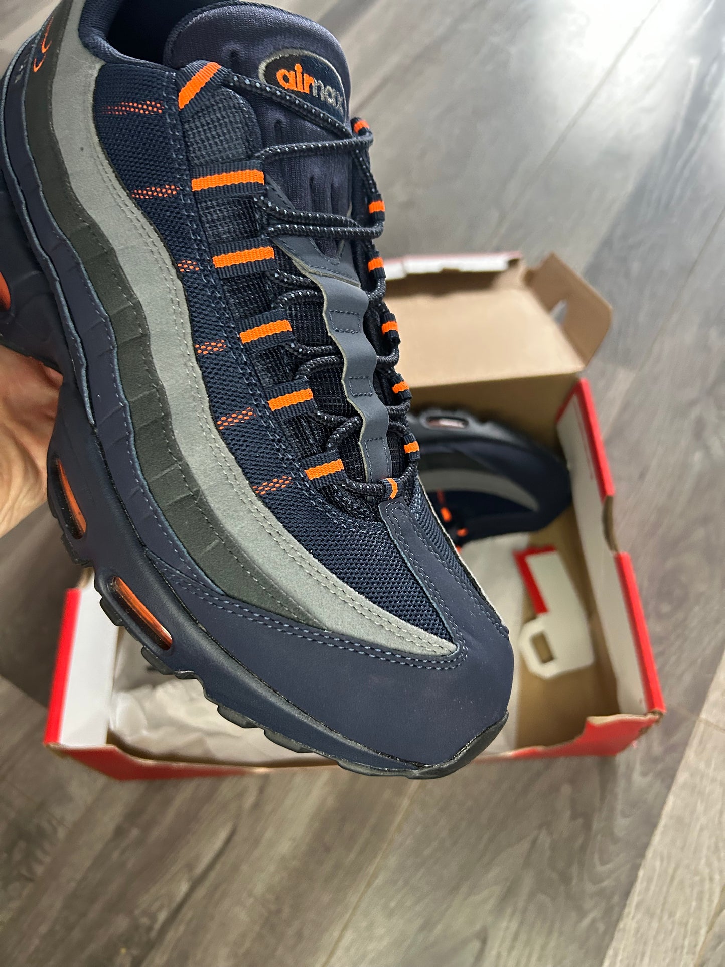 Nike Airmax 95 obsidian total orange uk 12 used