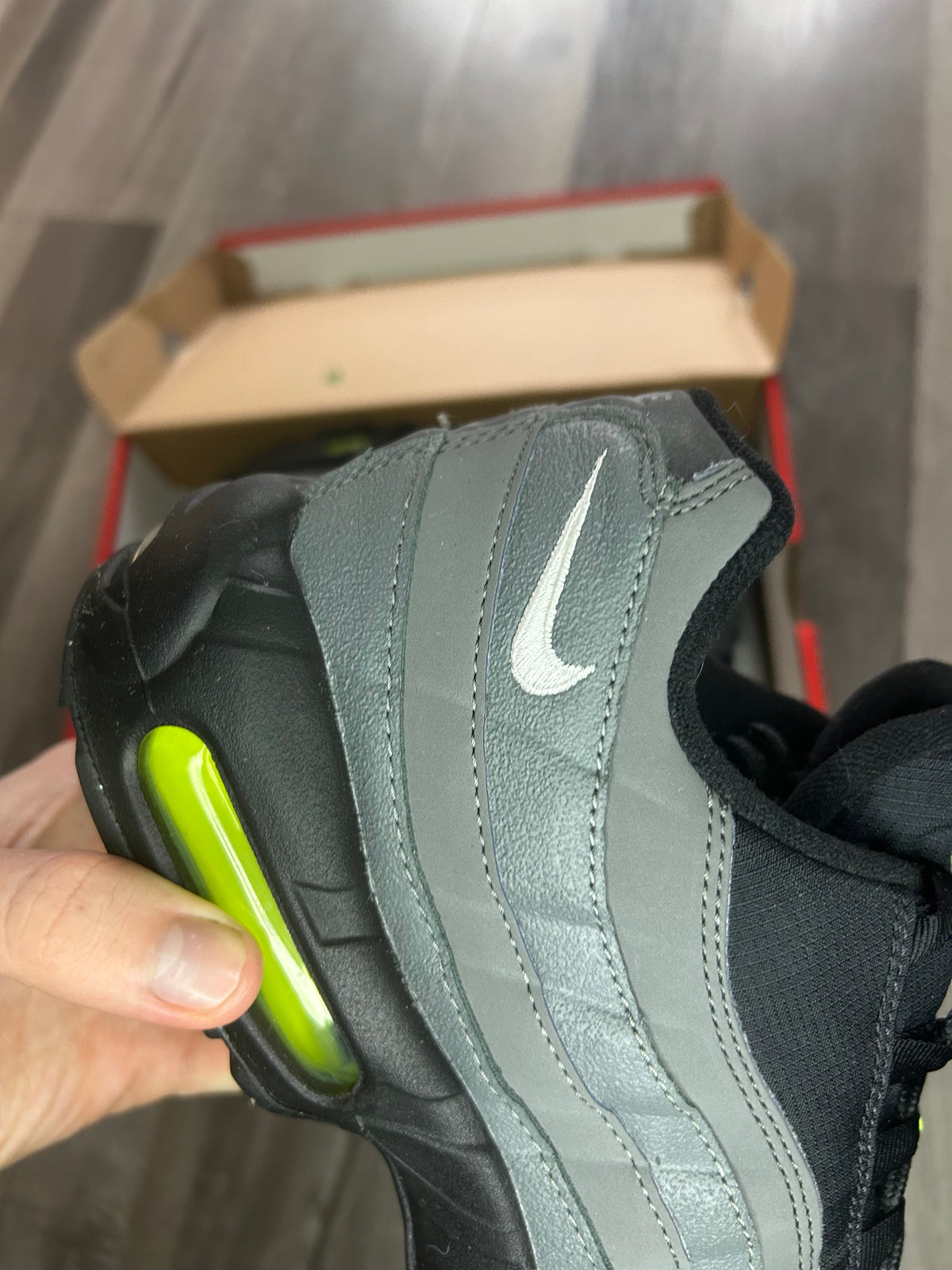 Nike Airmax 95 iron grey volt uk 9 used