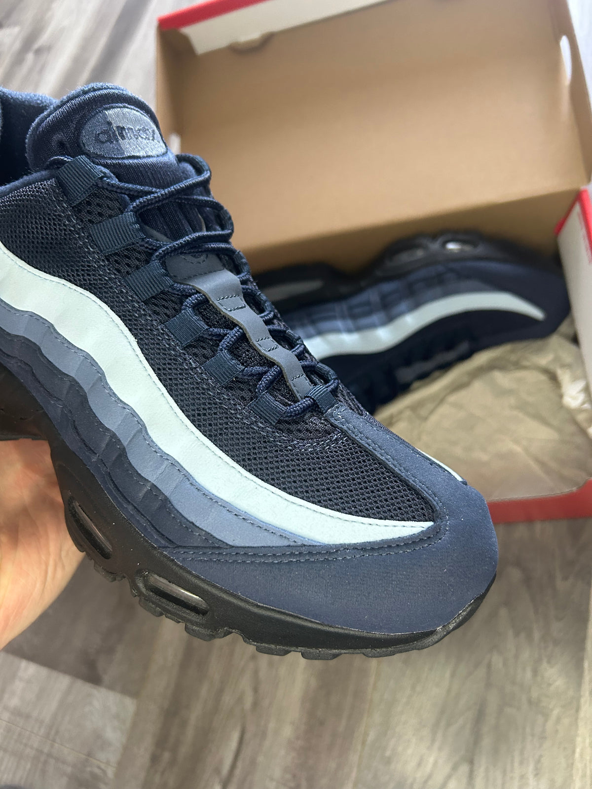 Nike Airmax 95 big bubble blue obsidian uk 9.5 tried on