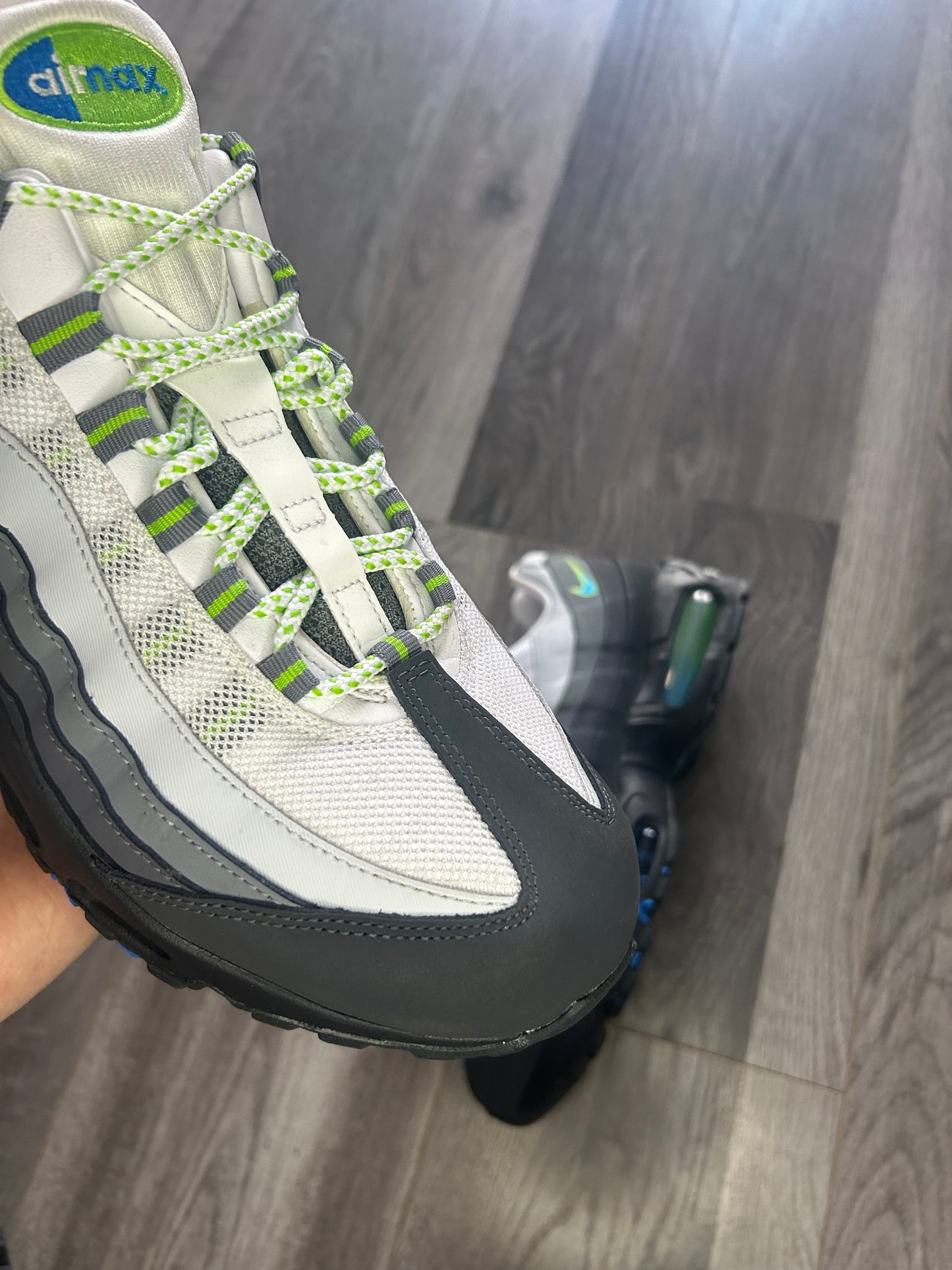 Nike Airmax 95 Green Apple big bubble uk 9 used